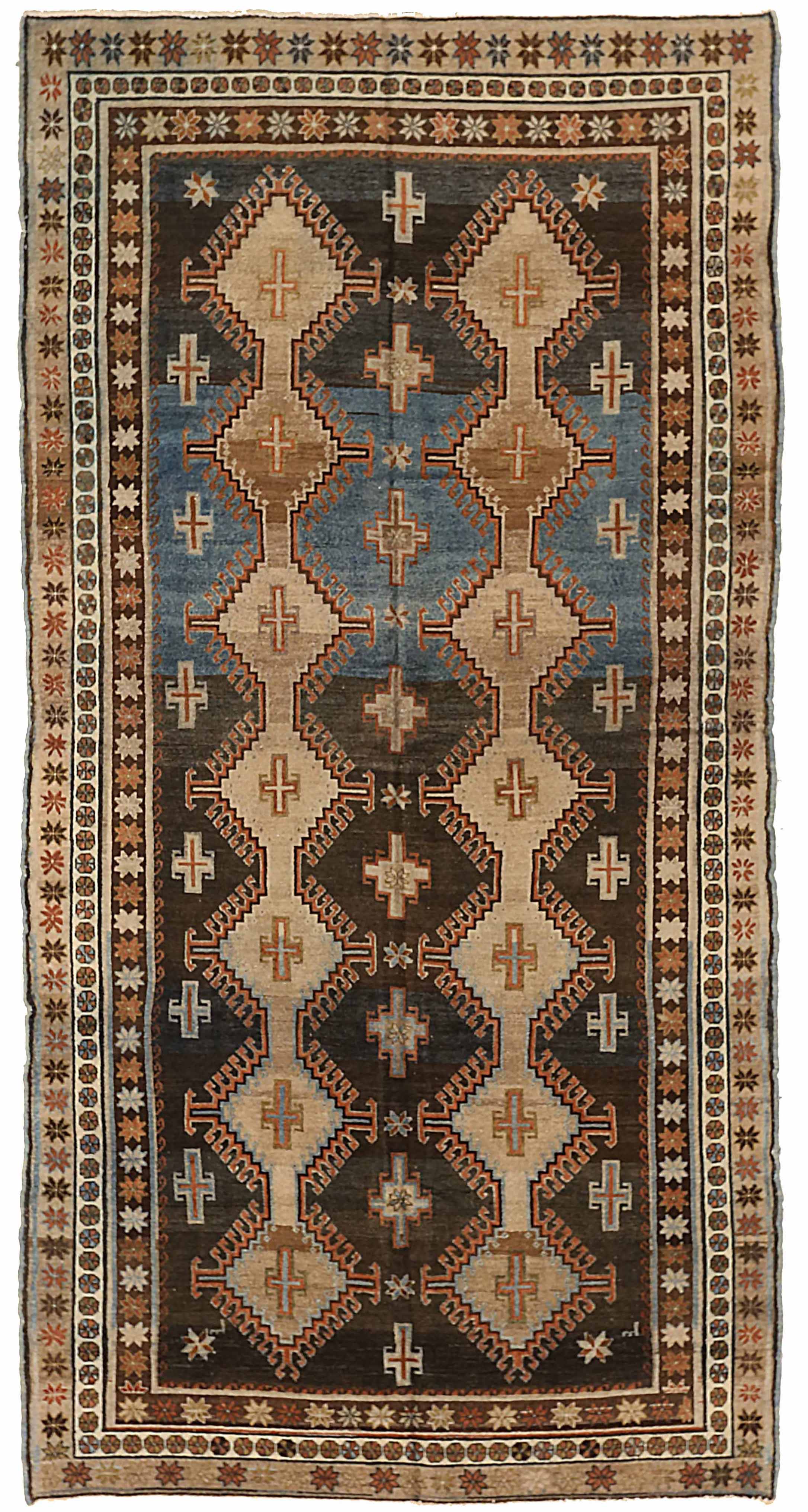 Thumbnail 5 for Antique Persian Varamin Transitional Rug 74004