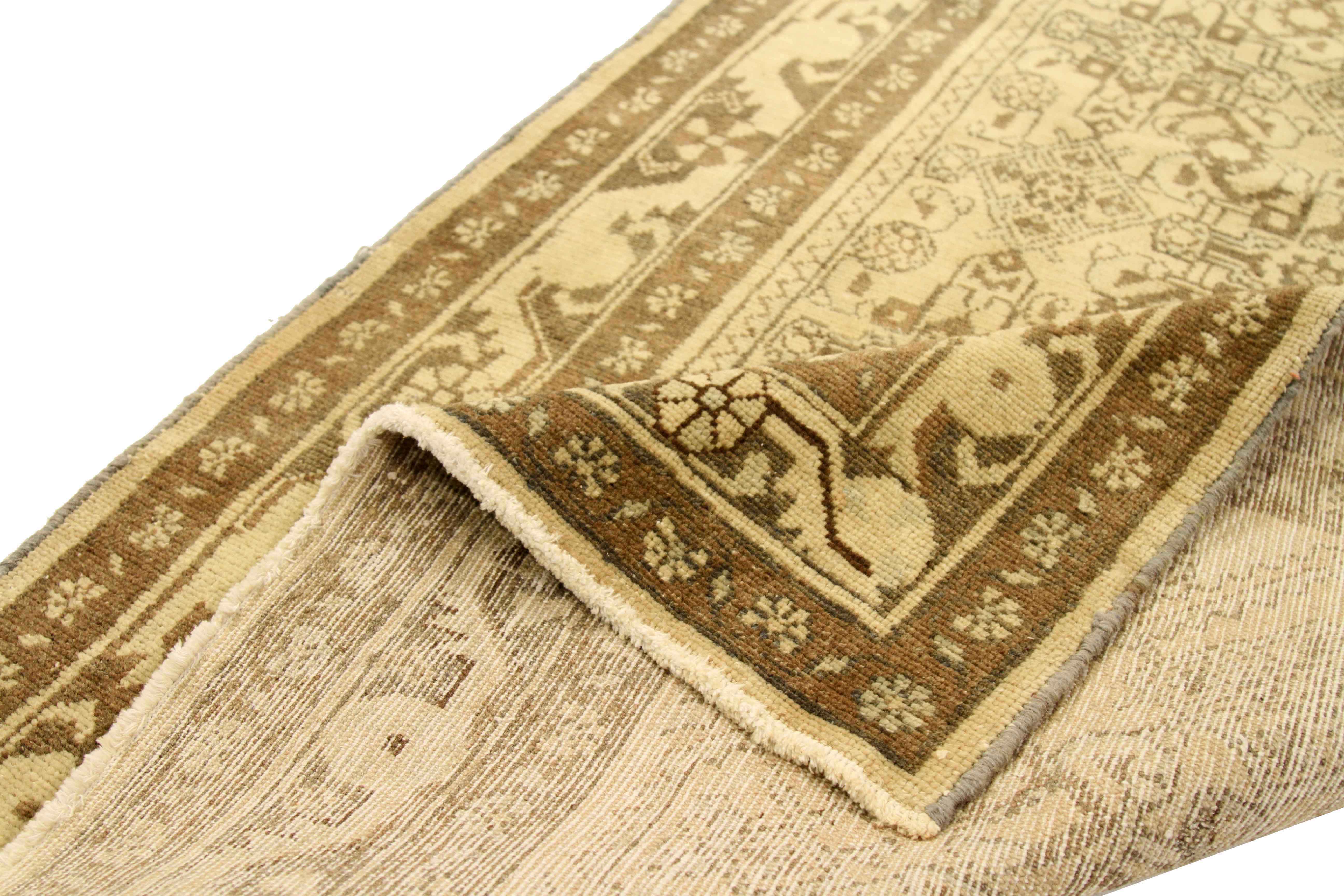 Thumbnail 2 for Antique Persian Malayer Traditional Rug 74055