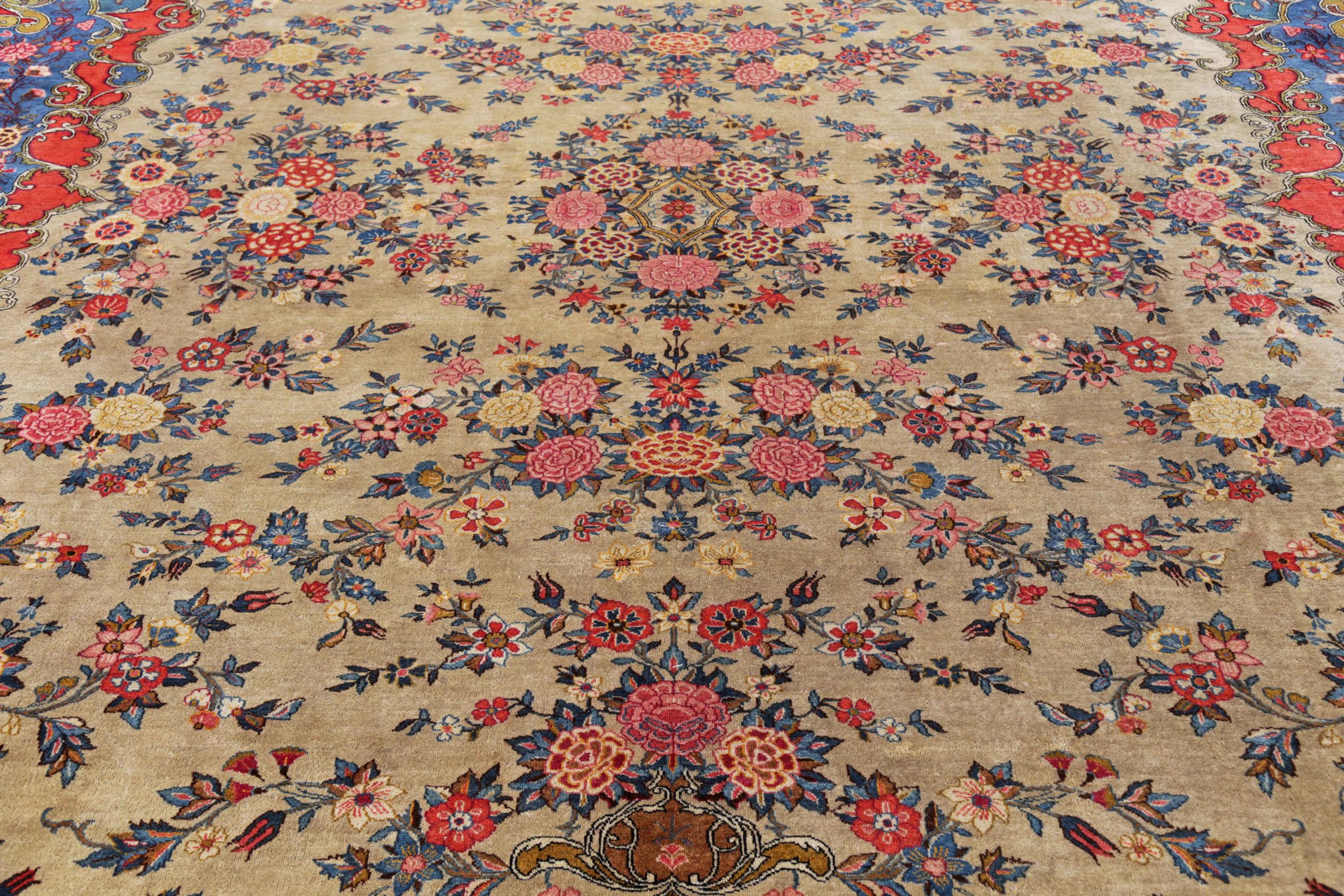 Thumbnail 5 for Antique Persian Kashan Transitional Rug 91410
