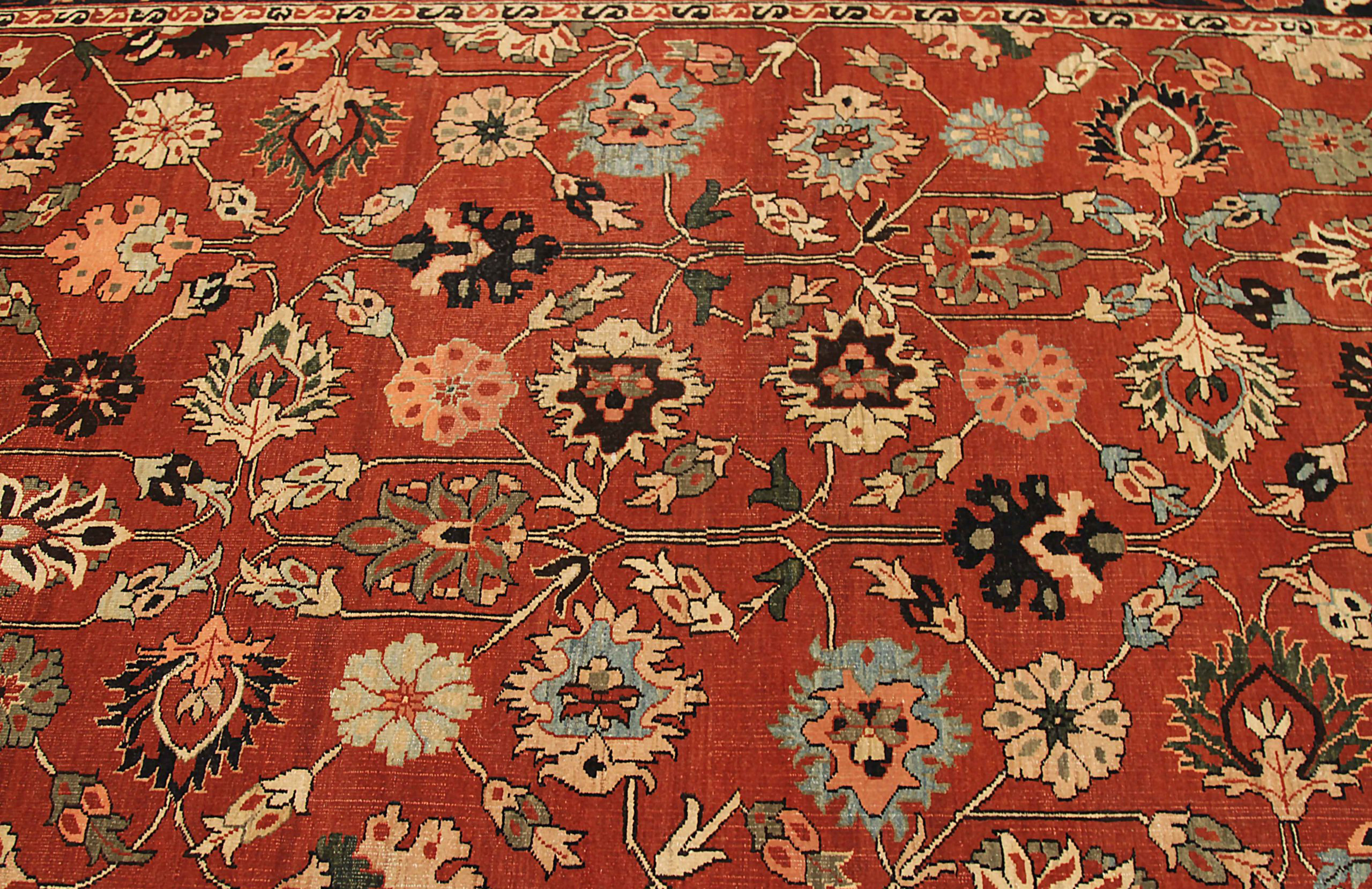 Thumbnail 2 for Antique Turkey Tabriz Traditional Rug 67090