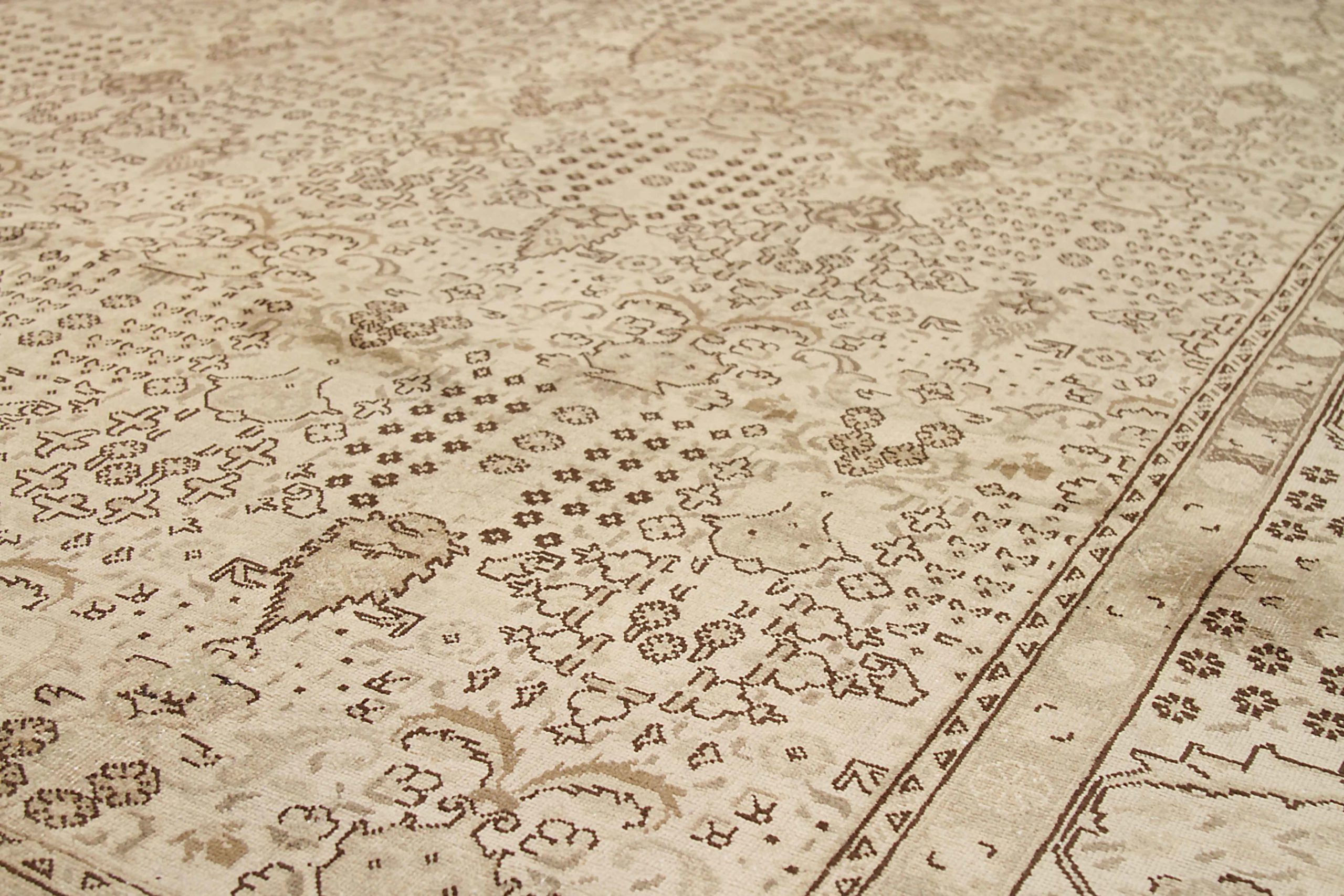 Thumbnail 14 for Antique Persian Tabriz Transitional Rug 67962