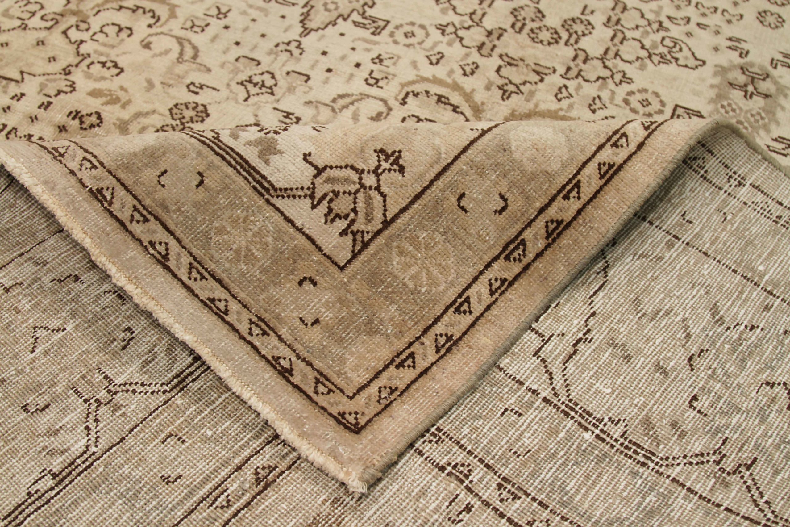 Thumbnail 10 for Antique Persian Tabriz Transitional Rug 67962