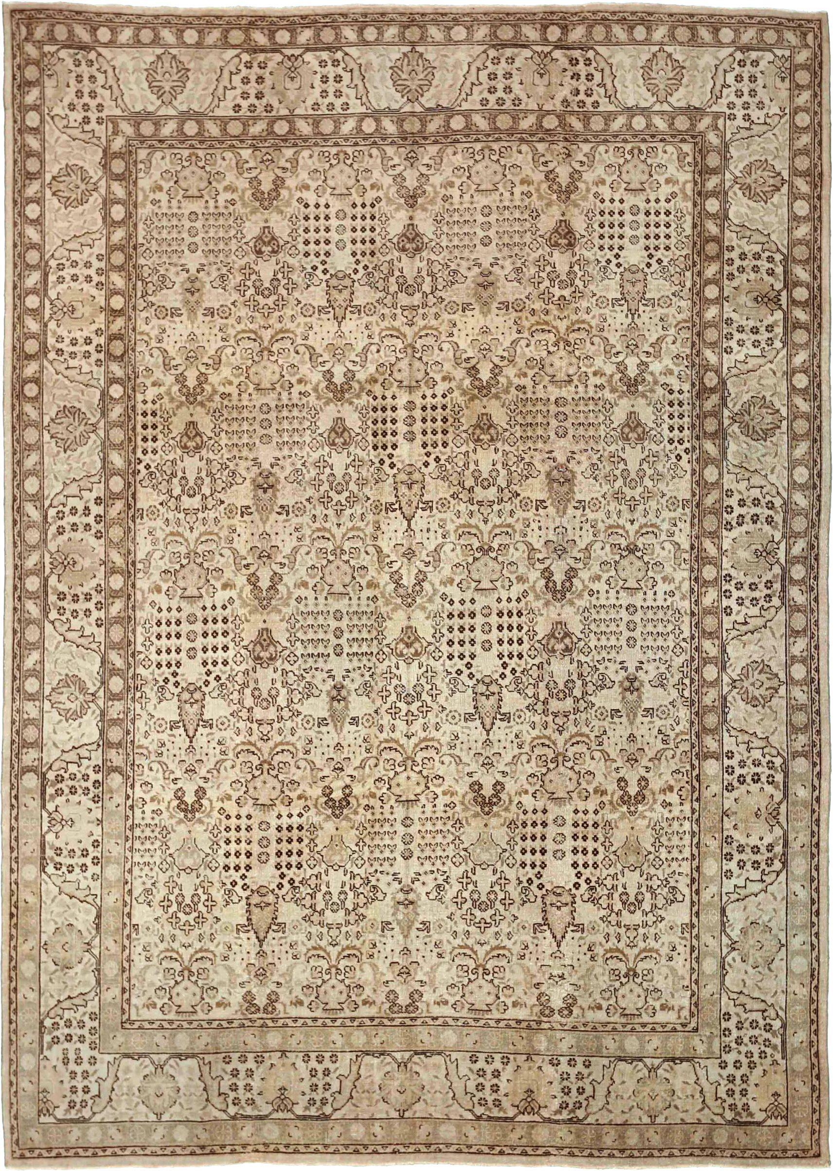 Thumbnail 3 for Antique Persian Tabriz Transitional Rug 67962