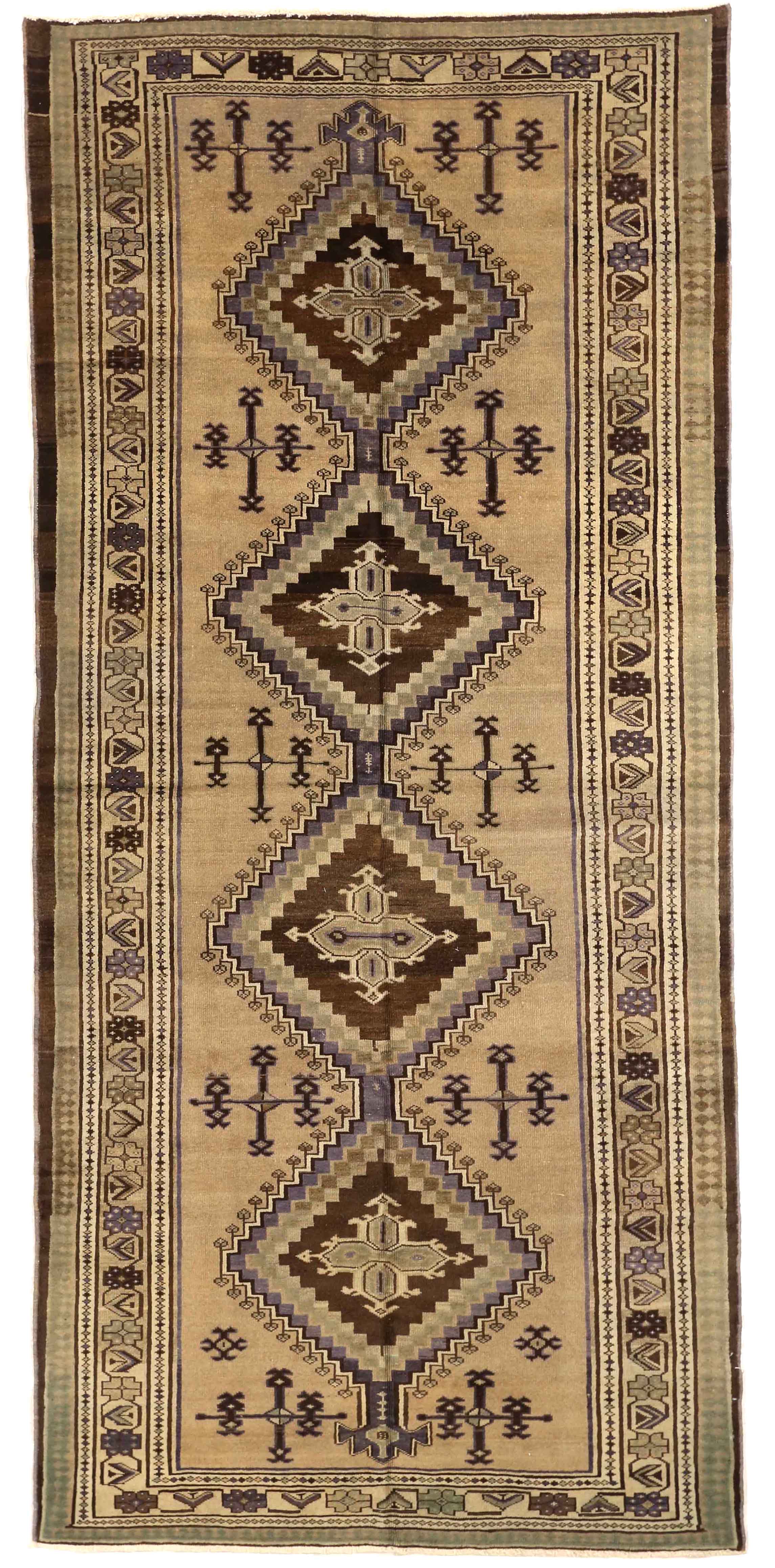 Thumbnail 5 for Antique Persian Varamin Traditional Rug 74047