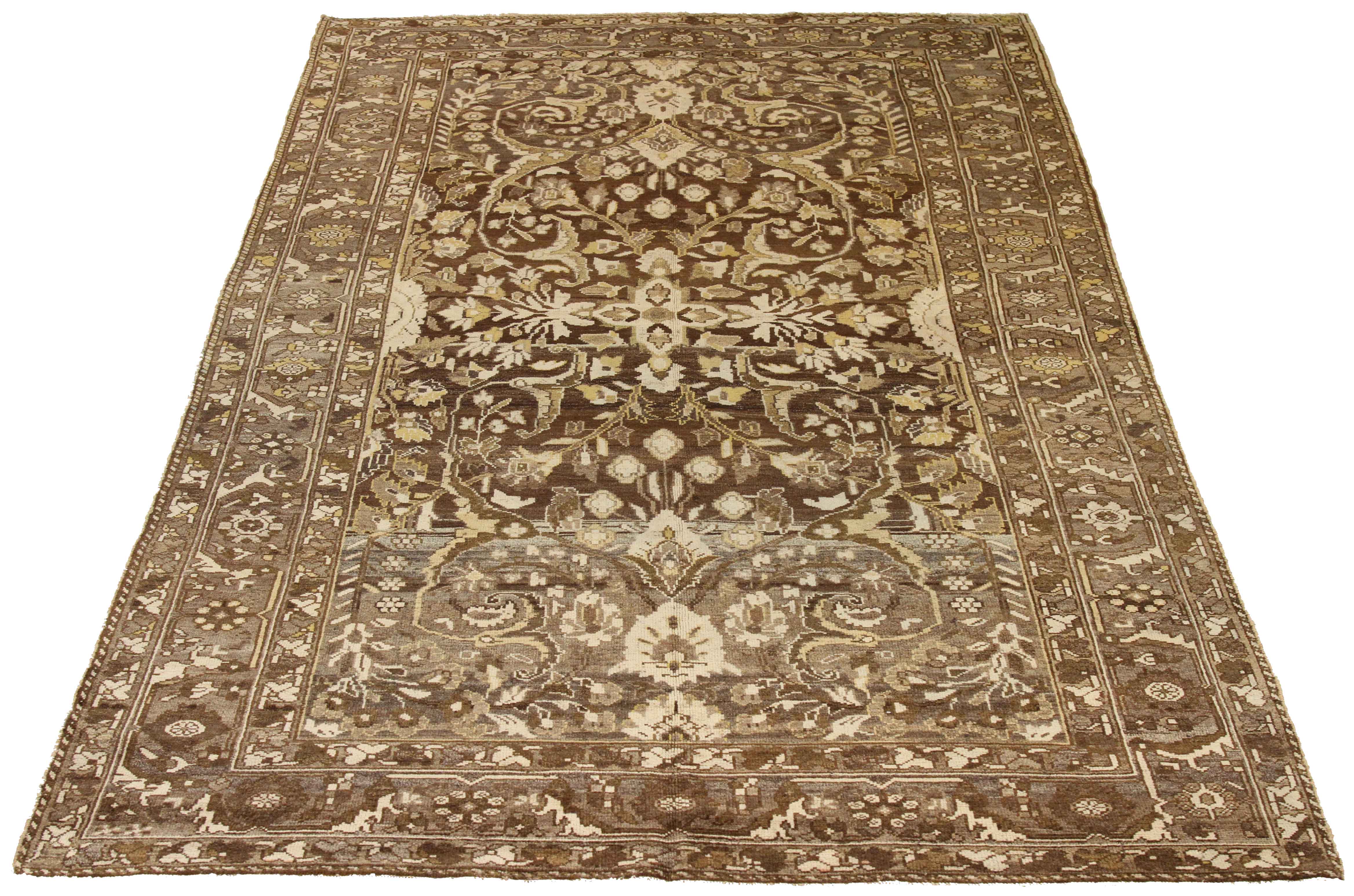 Thumbnail 10 for Antique Persian Bakhtiar Transitional Rug 16104