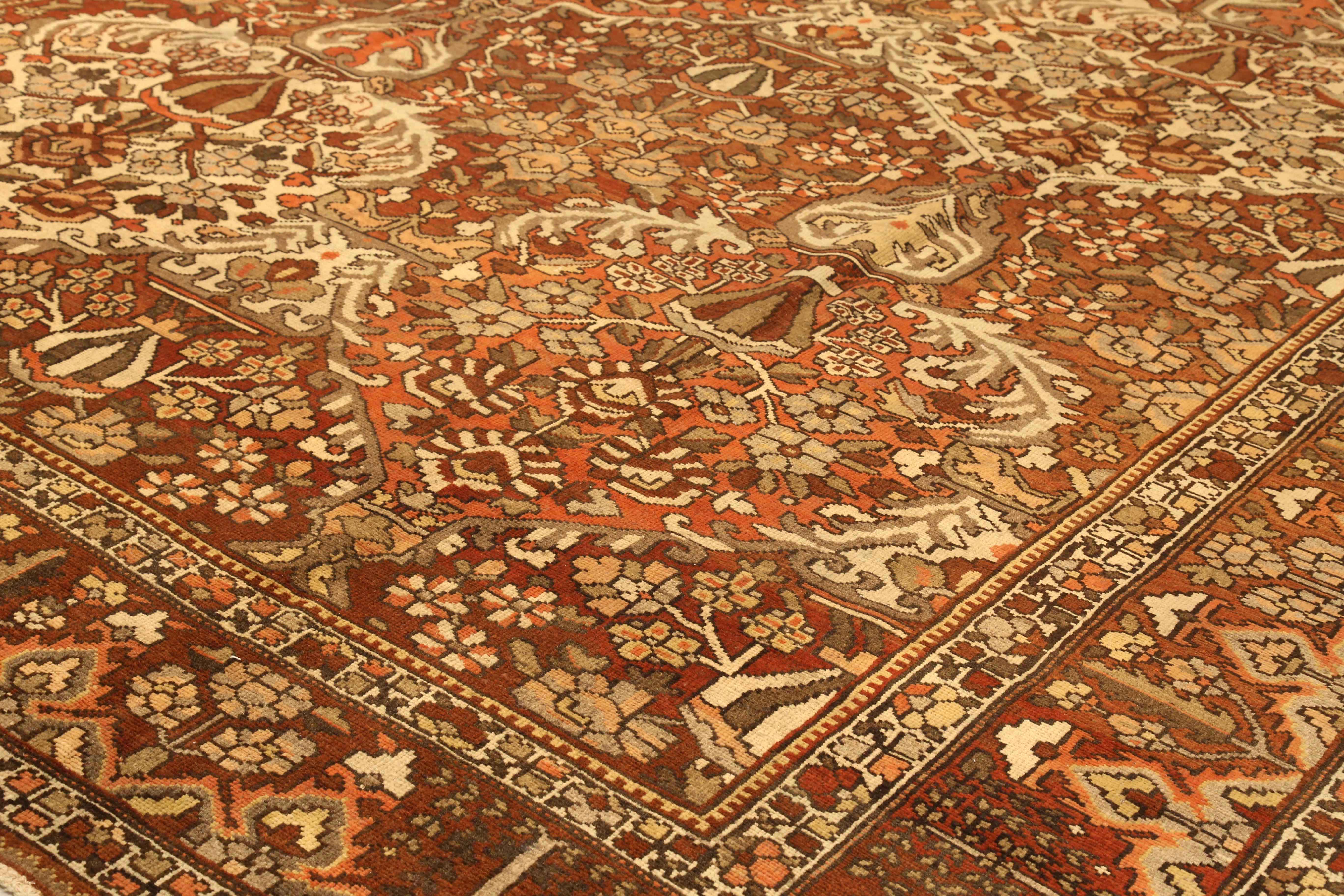 Thumbnail 6 for Antique Persian Bakhtiar Transitional Rug 16106