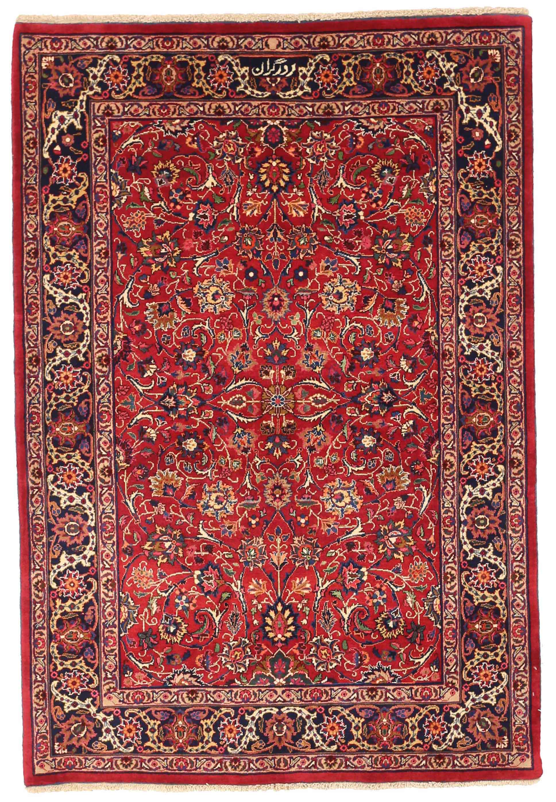 Thumbnail 4 for Antique Persian Mashad Traditional Rug 74096