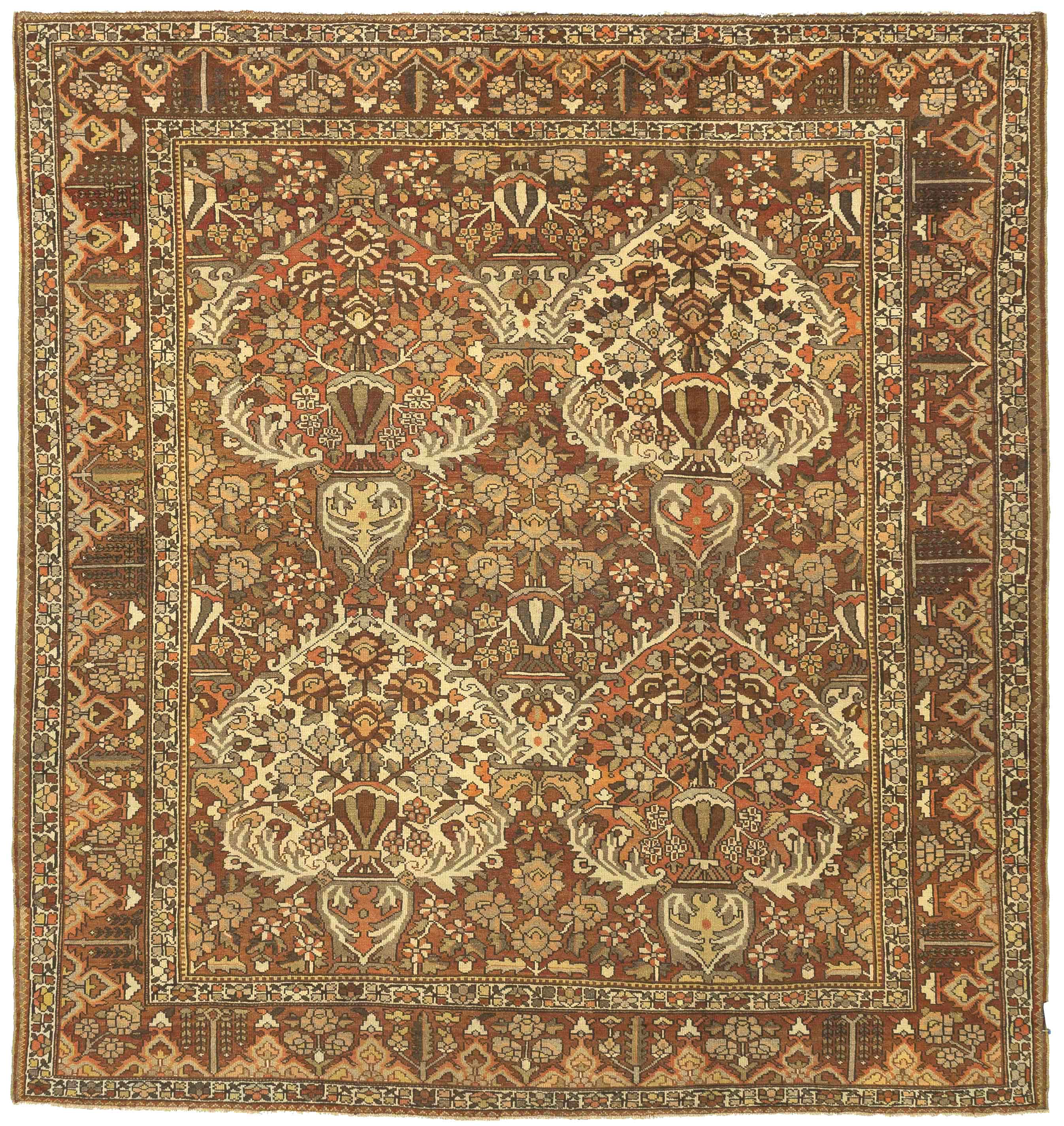 Thumbnail 12 for Antique Persian Bakhtiar Transitional Rug 16106