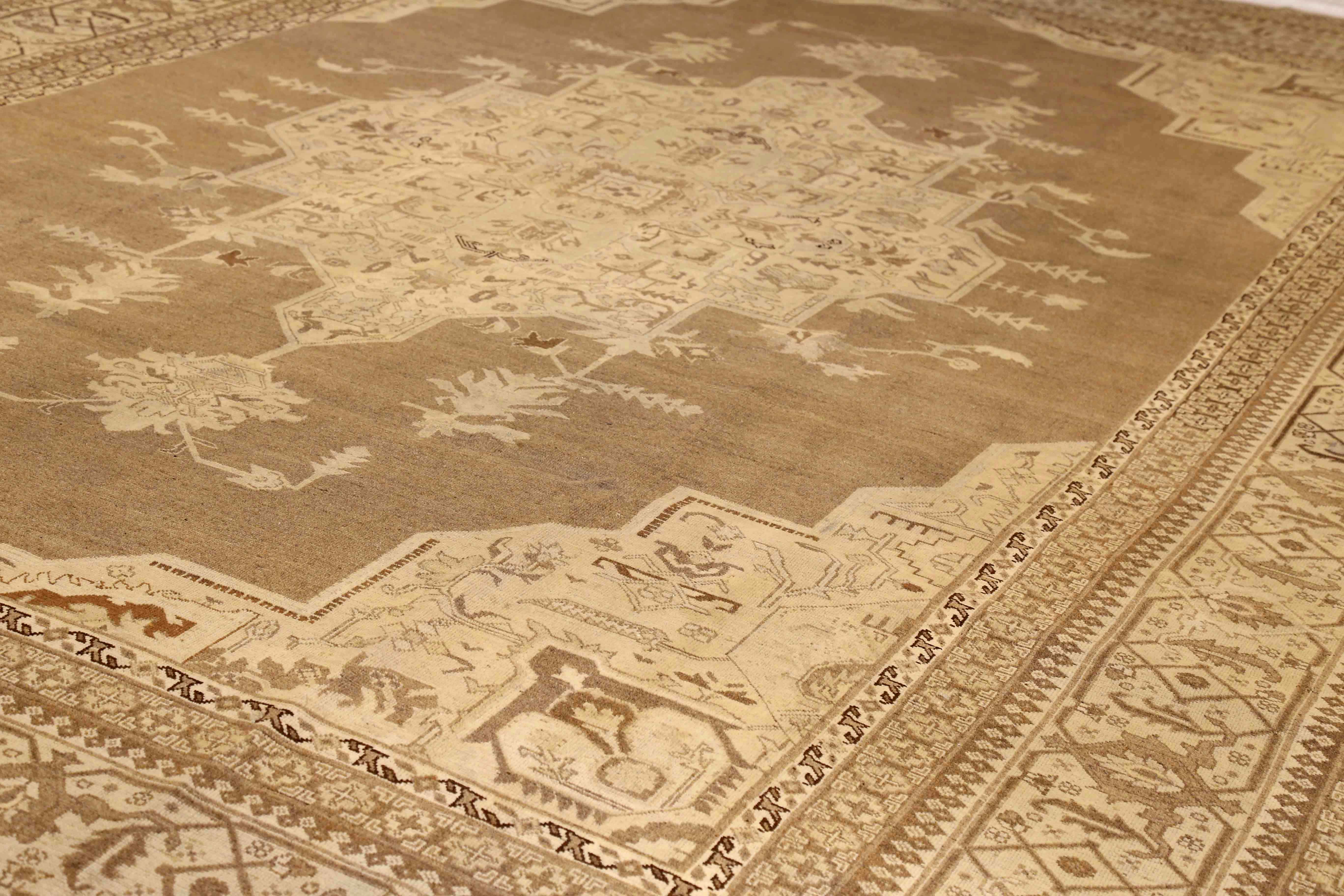 Thumbnail 6 for Antique Persian Tabriz Transitional Rug 16124