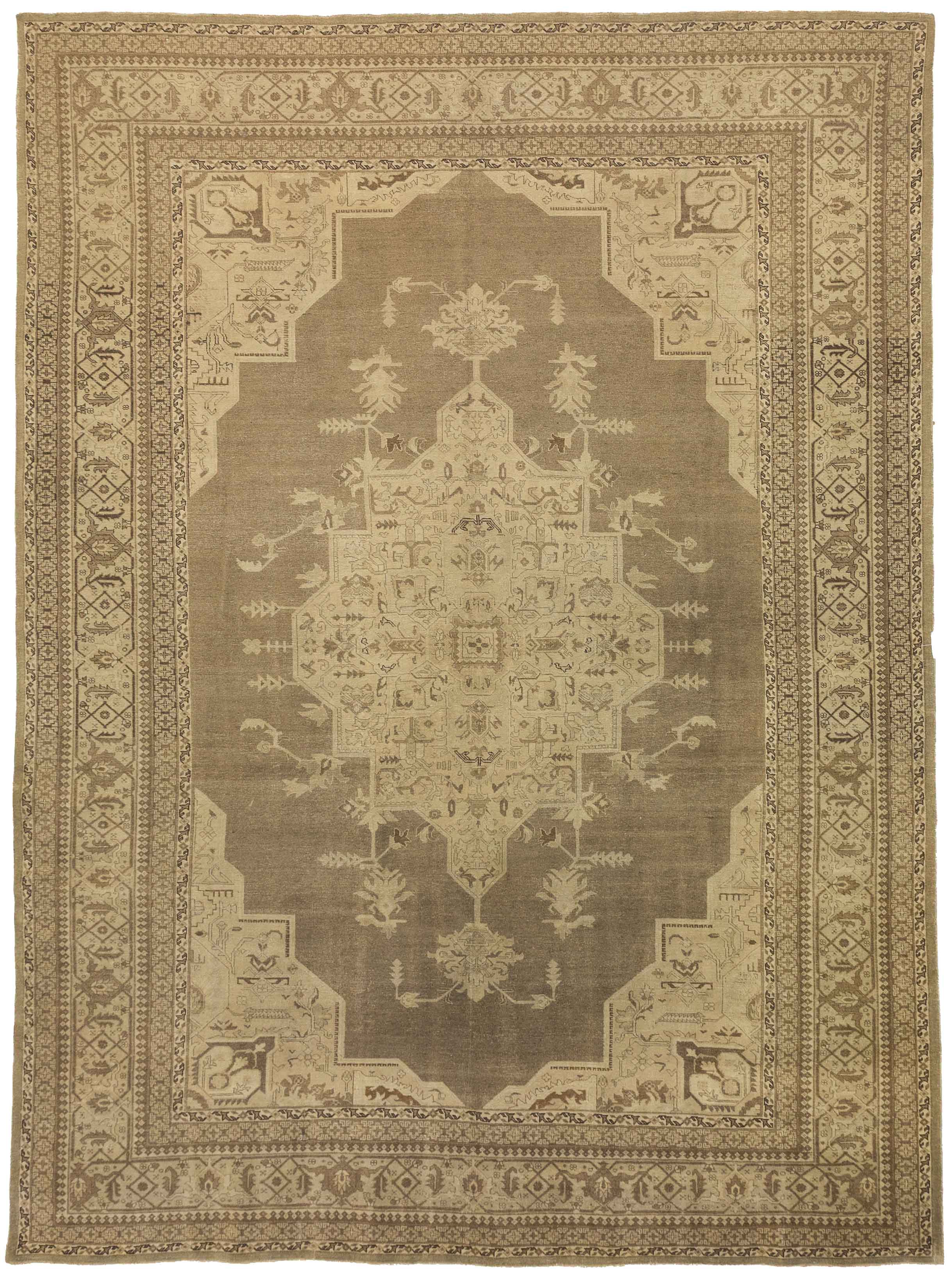 Thumbnail 14 for Antique Persian Tabriz Transitional Rug 16124