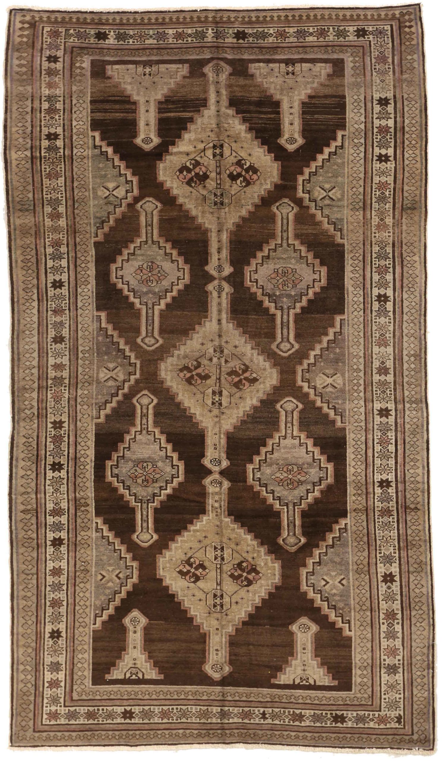 Thumbnail 3 for Antique Persian Varamin Traditional Rug 74102