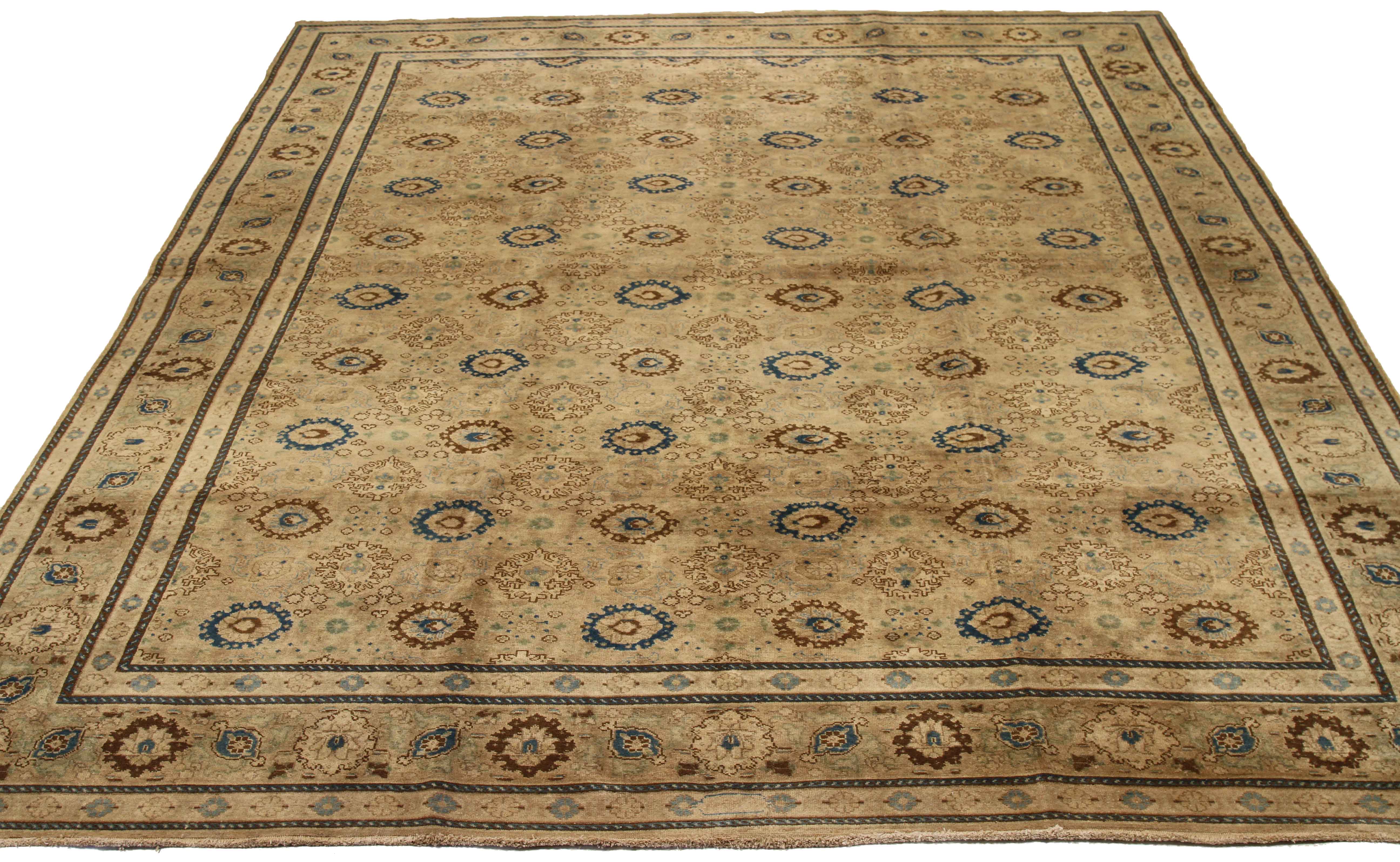 Thumbnail 11 for Antique Persian Tabriz Transitional Rug 16153