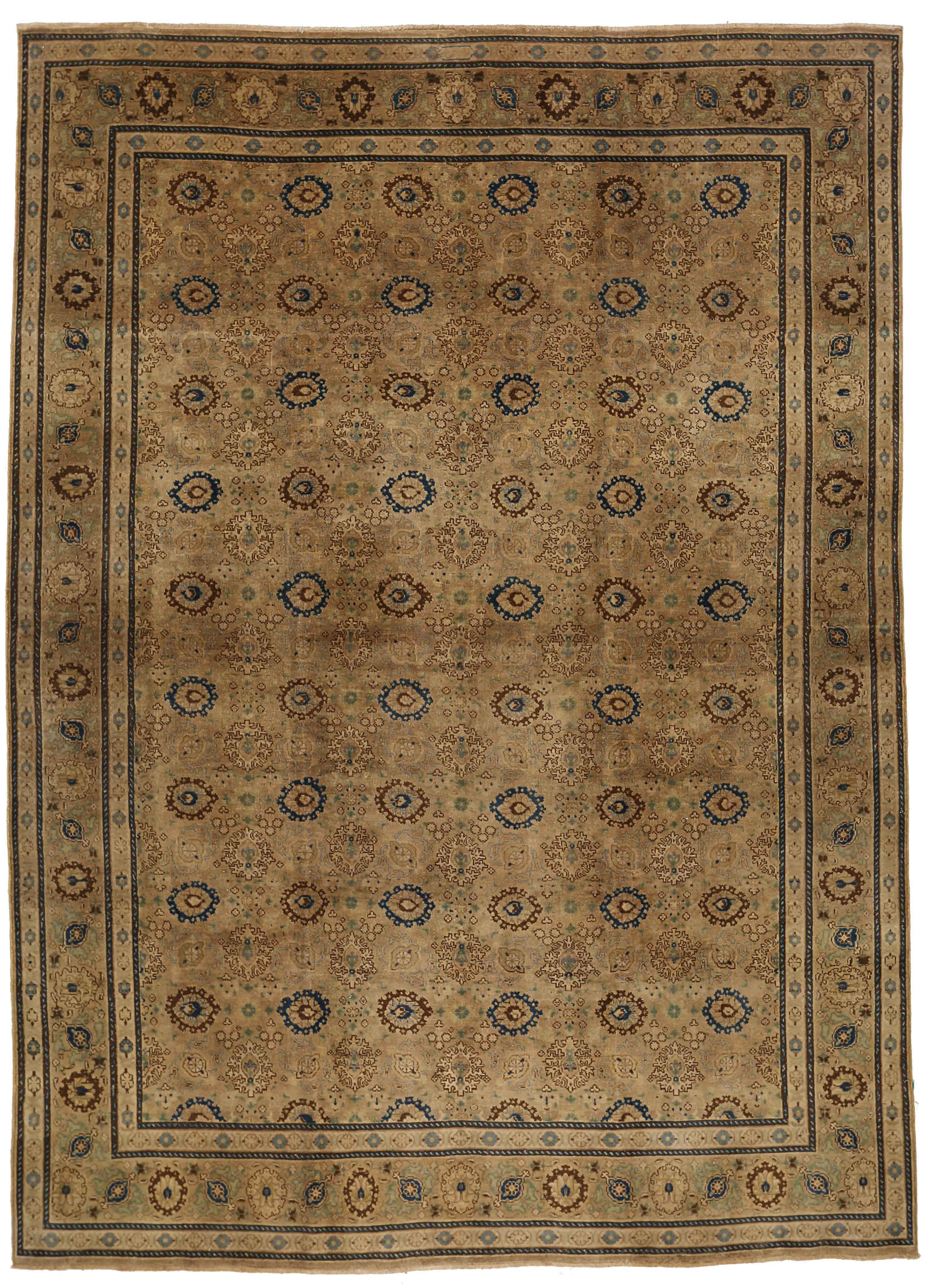 Thumbnail 9 for Antique Persian Tabriz Transitional Rug 16153