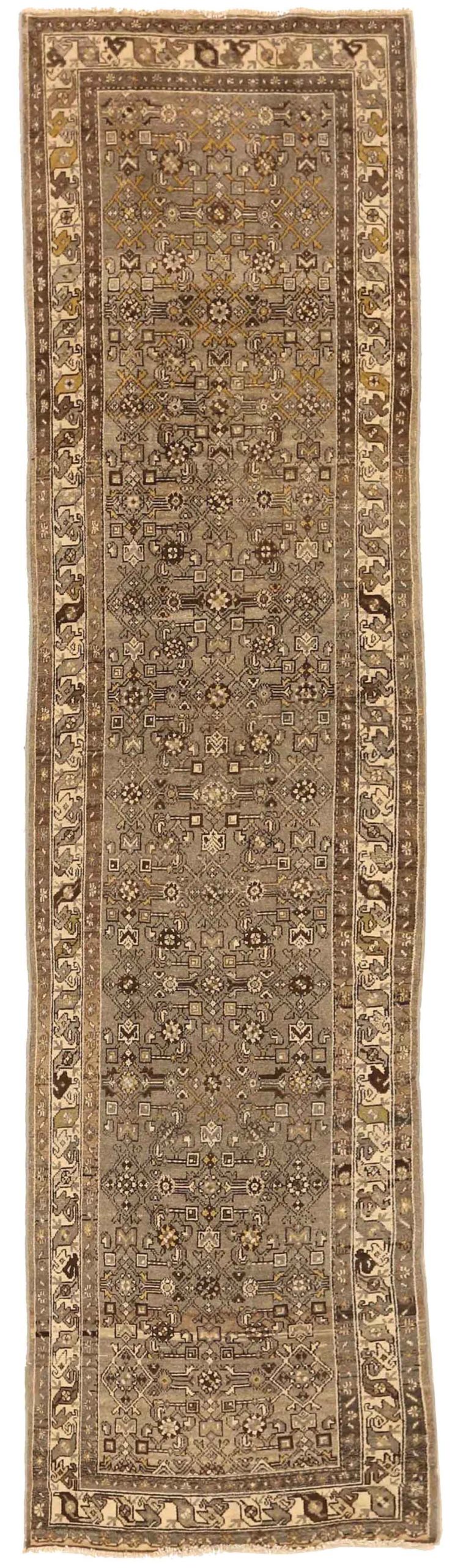 Thumbnail 7 for Antique Persian Hamadan Transitional Rug 74081