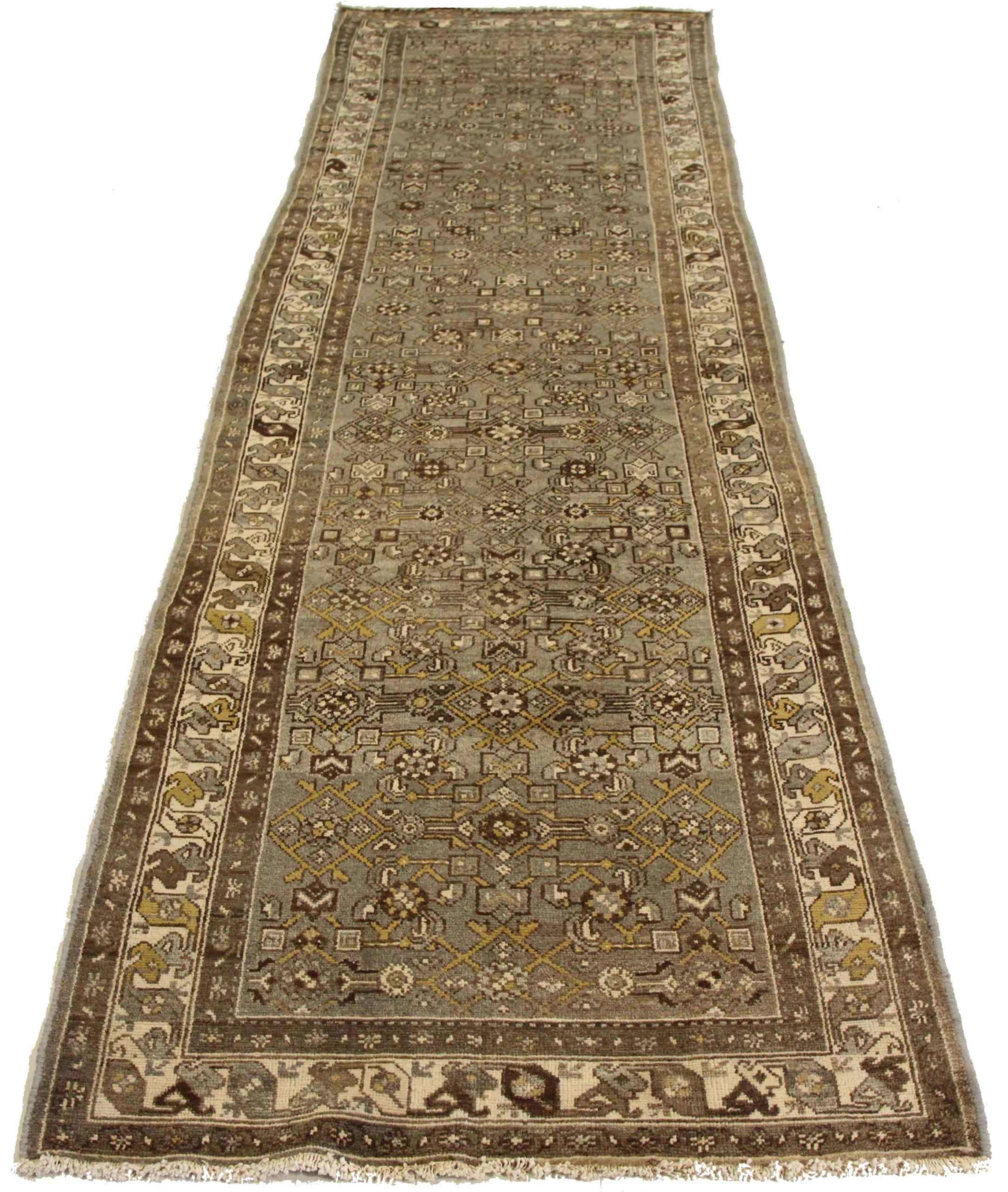 Thumbnail 3 for Antique Persian Hamadan Transitional Rug 74081