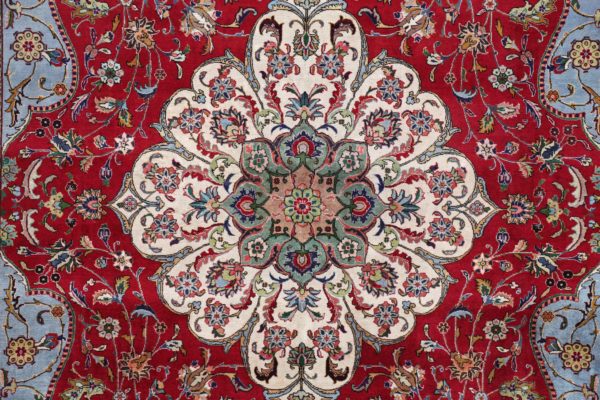 Thumbnail 4 for Antique Persian Tabriz Traditional Rug 91442