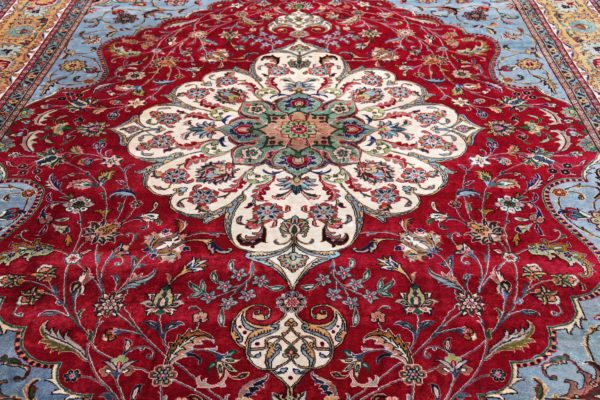 Thumbnail 5 for Antique Persian Tabriz Traditional Rug 91442