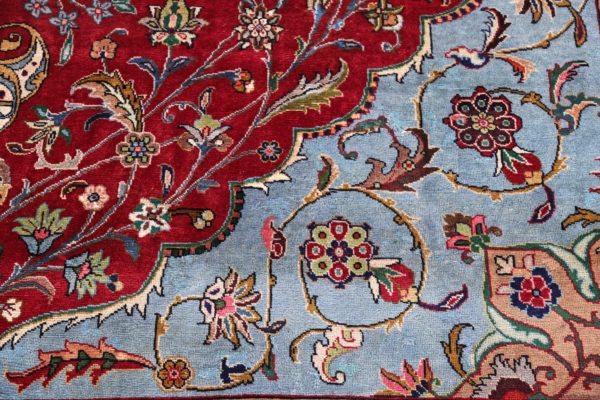 Thumbnail 7 for Antique Persian Tabriz Traditional Rug 91442