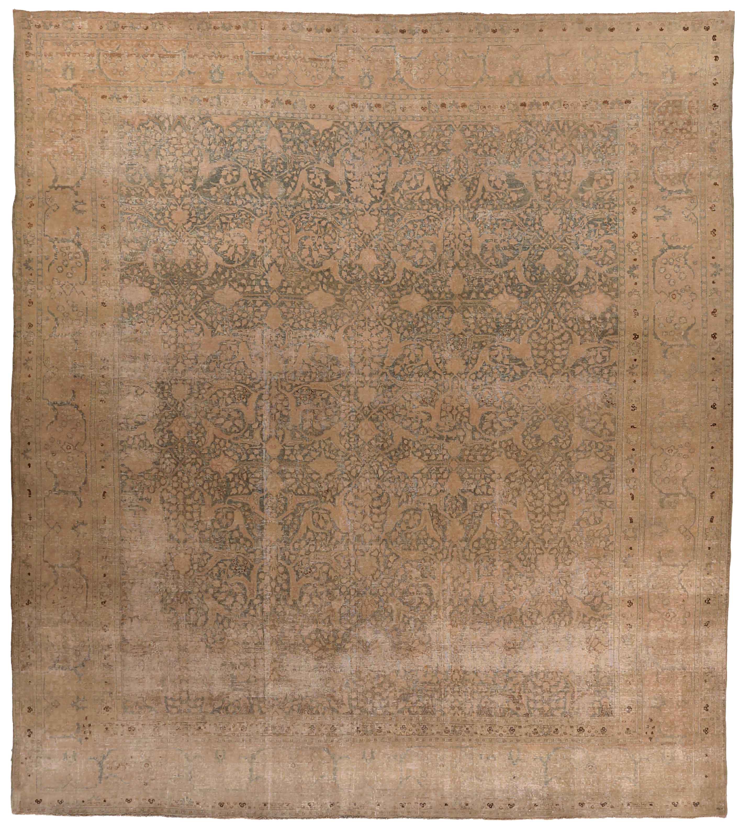 Thumbnail 15 for Antique Persian Tabriz Transitional Rug 69357