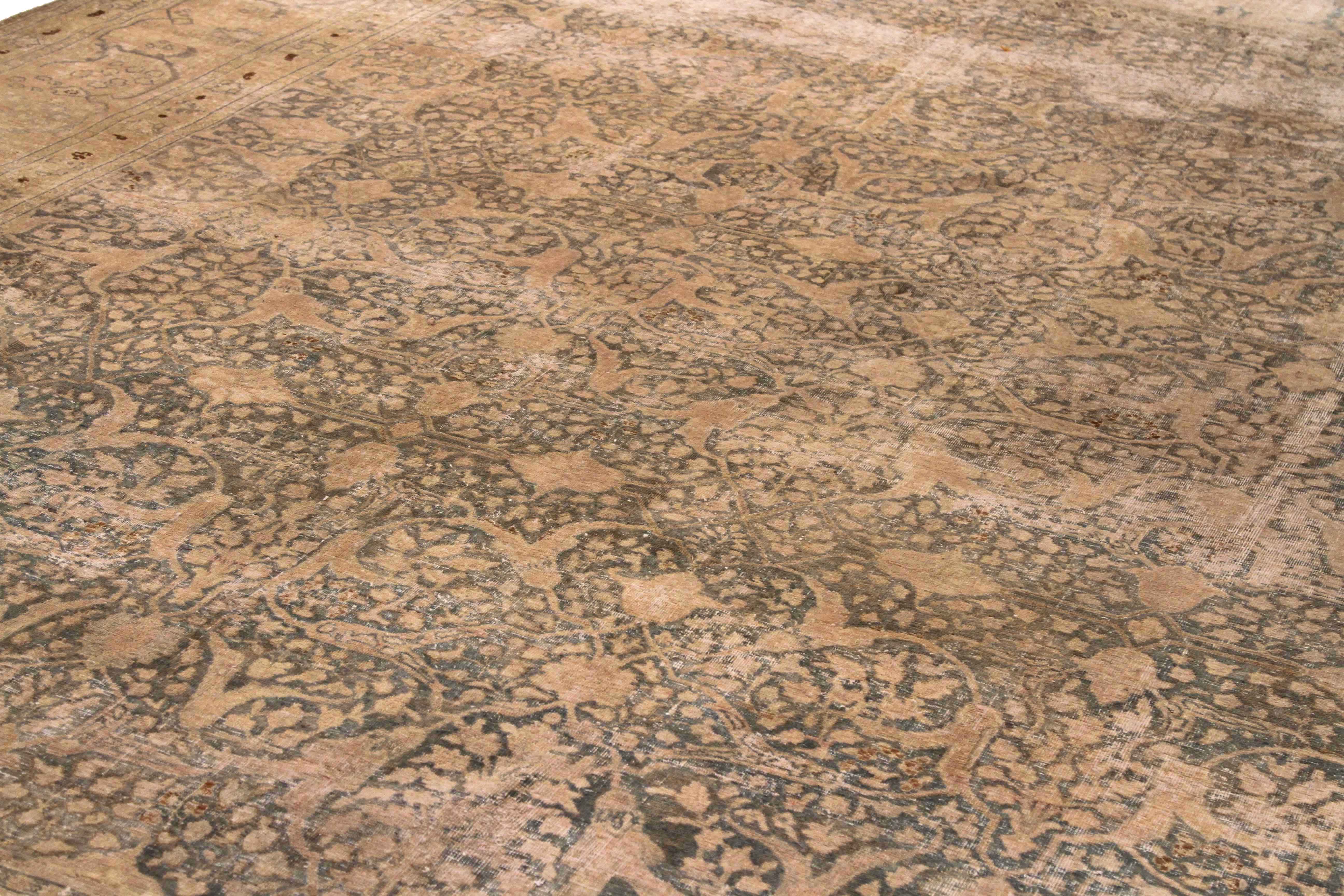 Thumbnail 3 for Antique Persian Tabriz Transitional Rug 69357