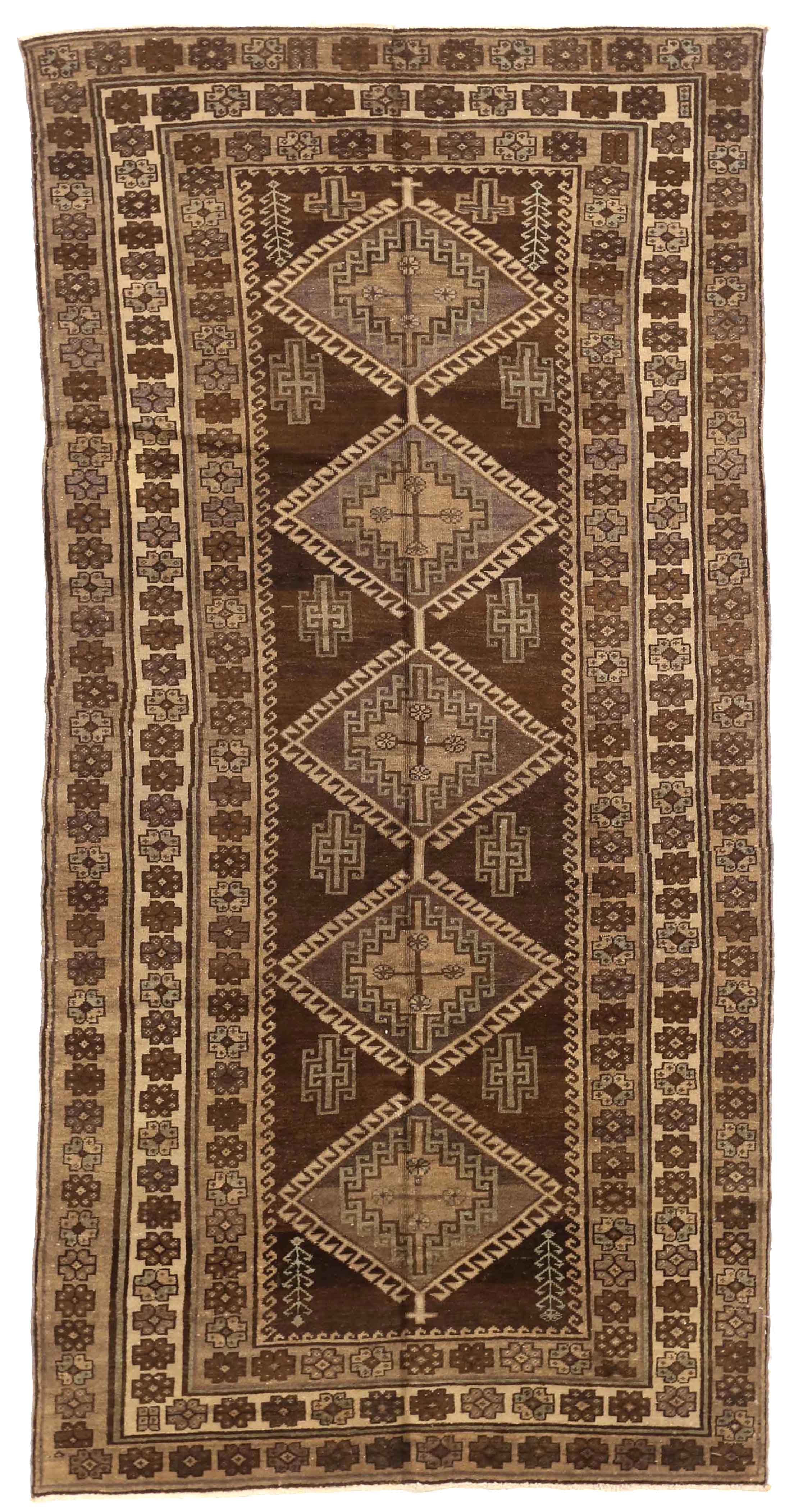 Thumbnail 3 for Antique Persian Varamin Traditional Rug 74135