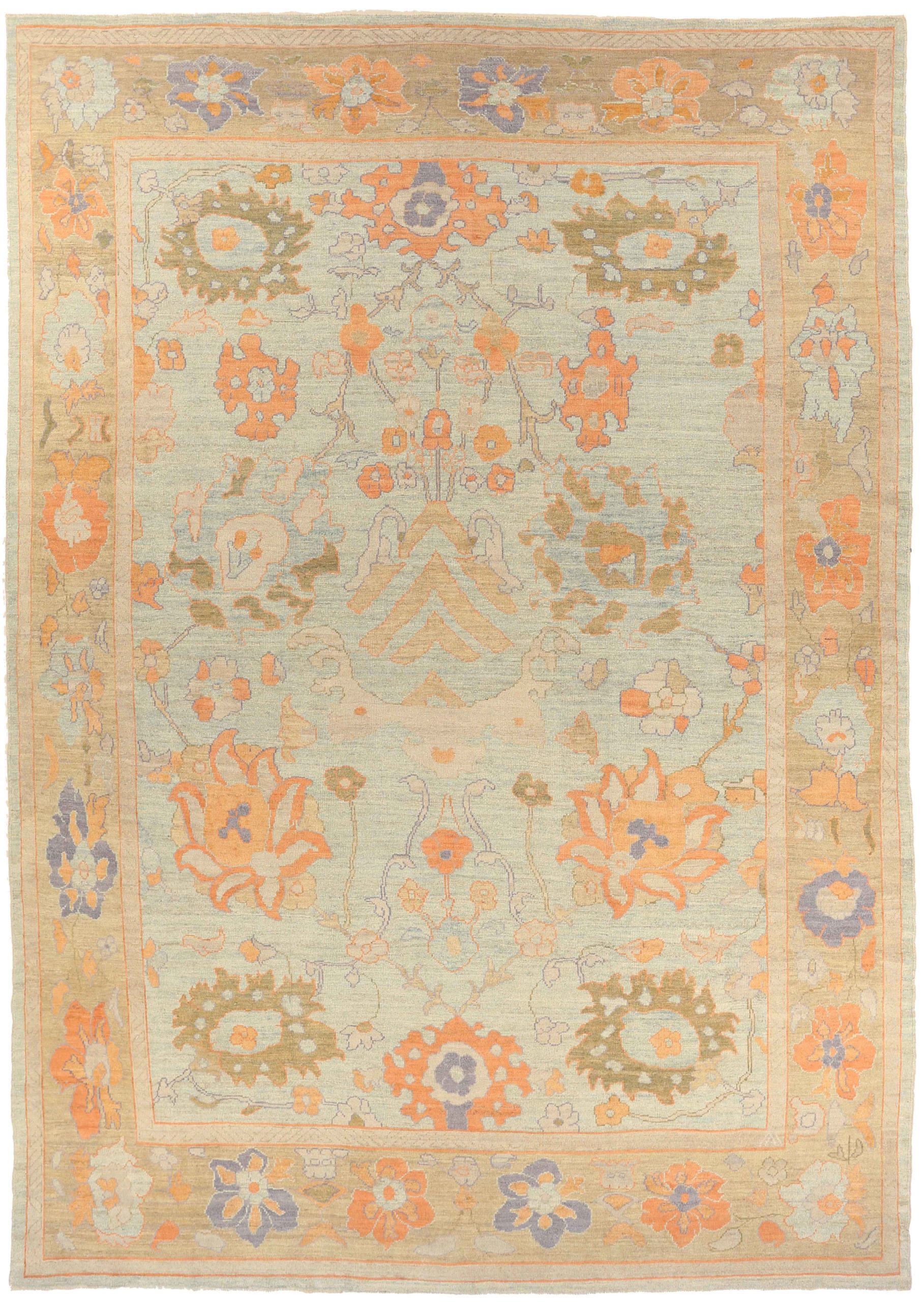 Thumbnail 7 for Persian Oushak Transitional Rug 69351