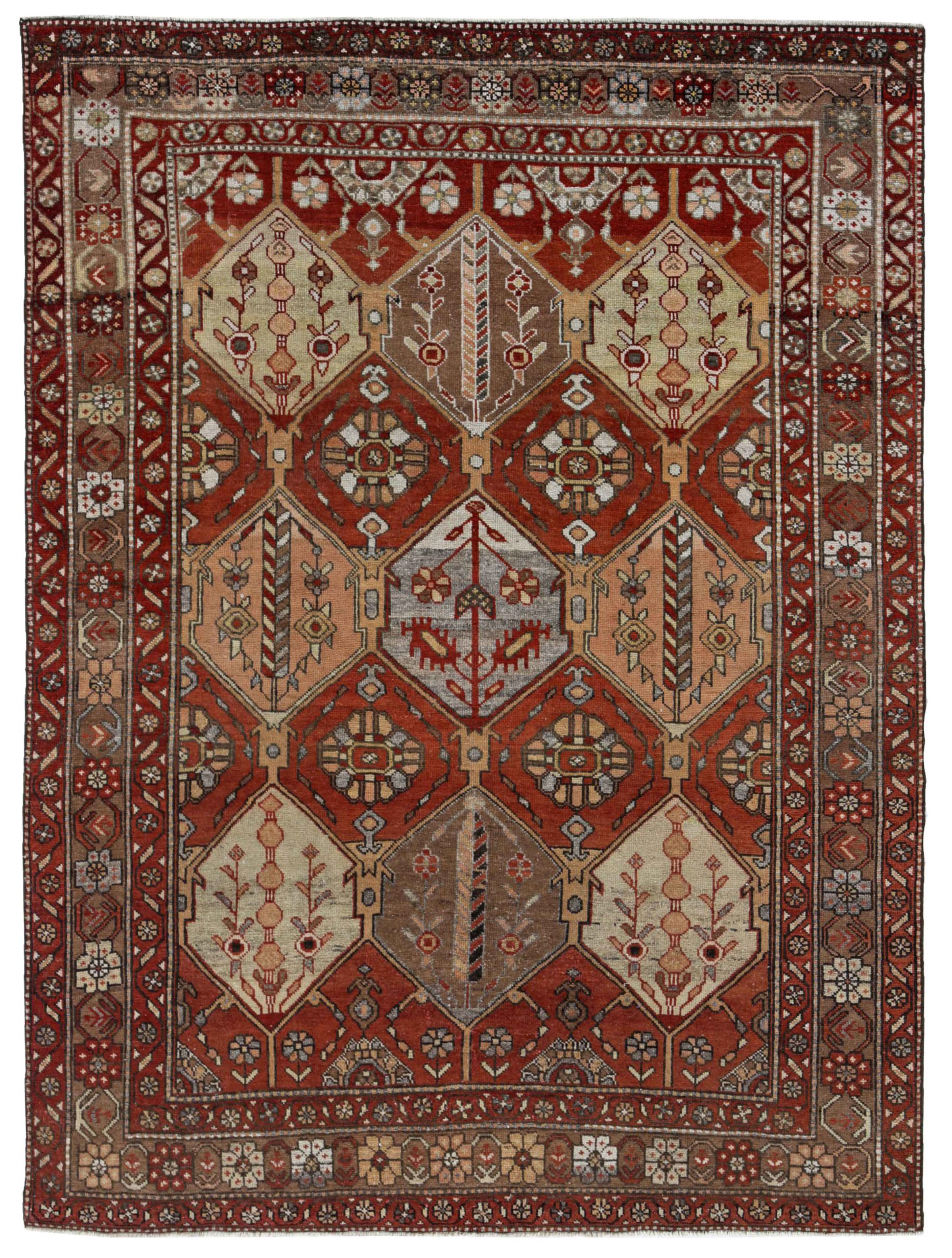 Thumbnail 2 for Antique Persian Bakhtiar Traditional Rug 91294