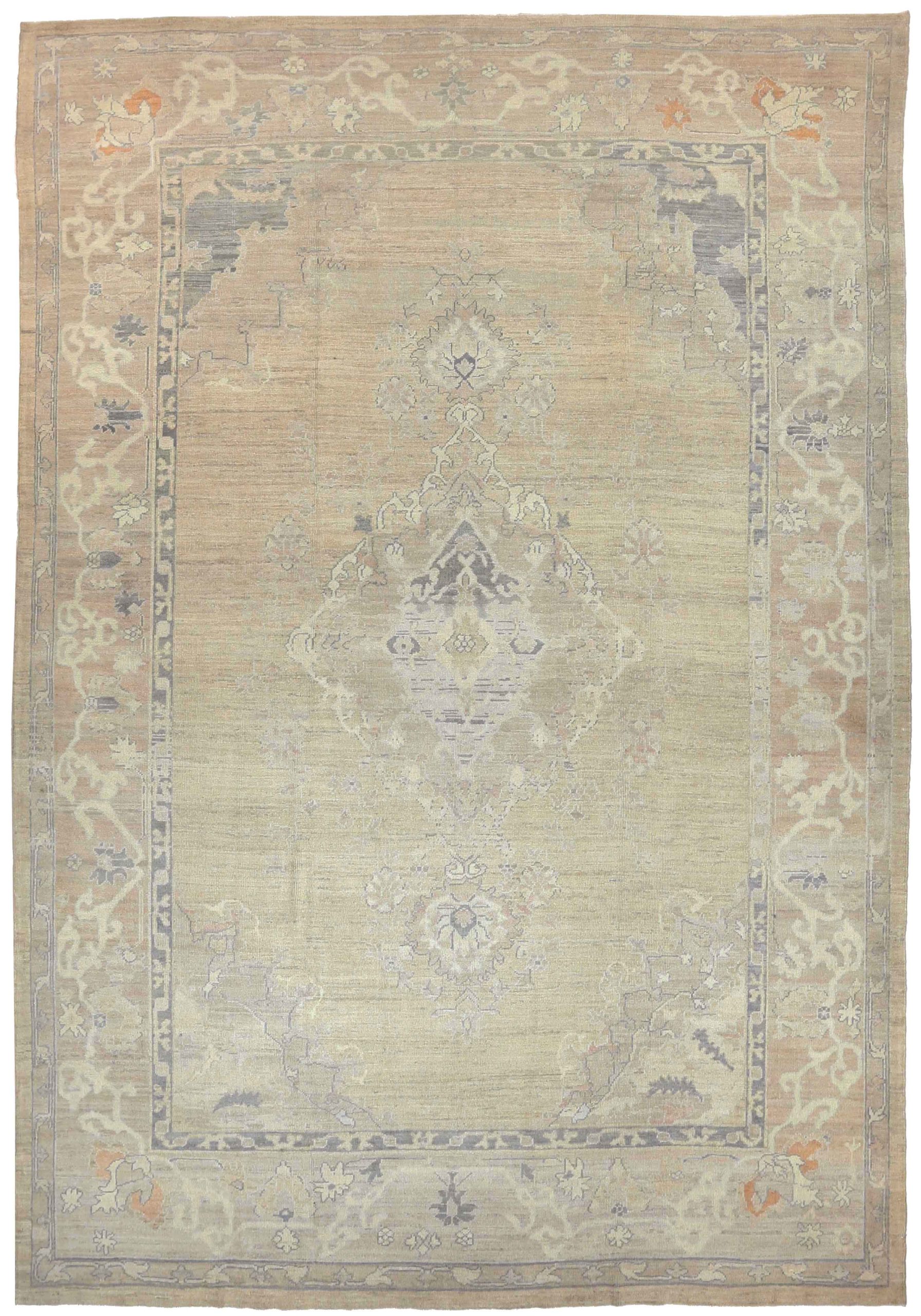 Thumbnail 8 for Persian Oushak Transitional Rug 69448