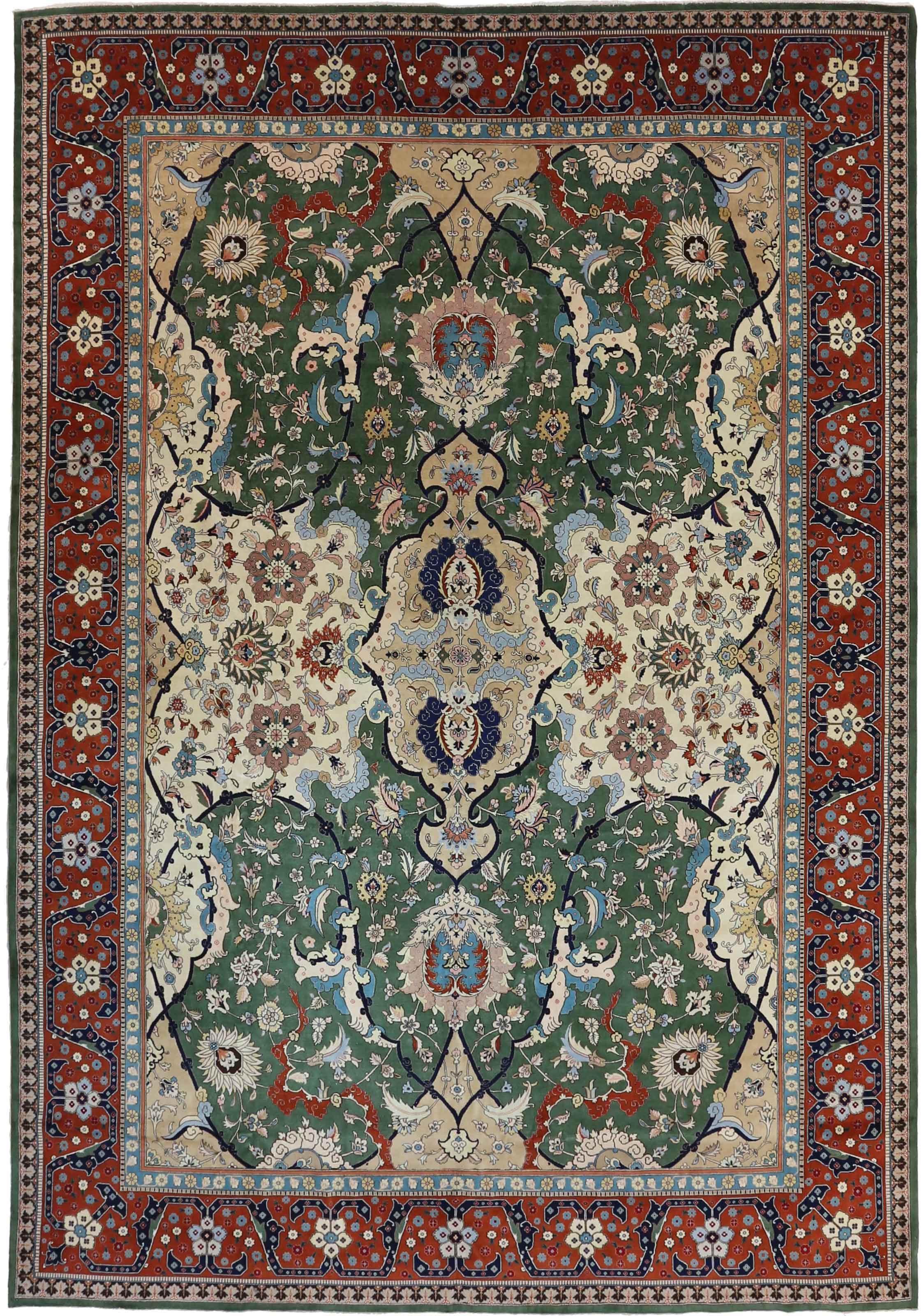 Thumbnail 13 for Persian Tabriz Transitional Rug 69374