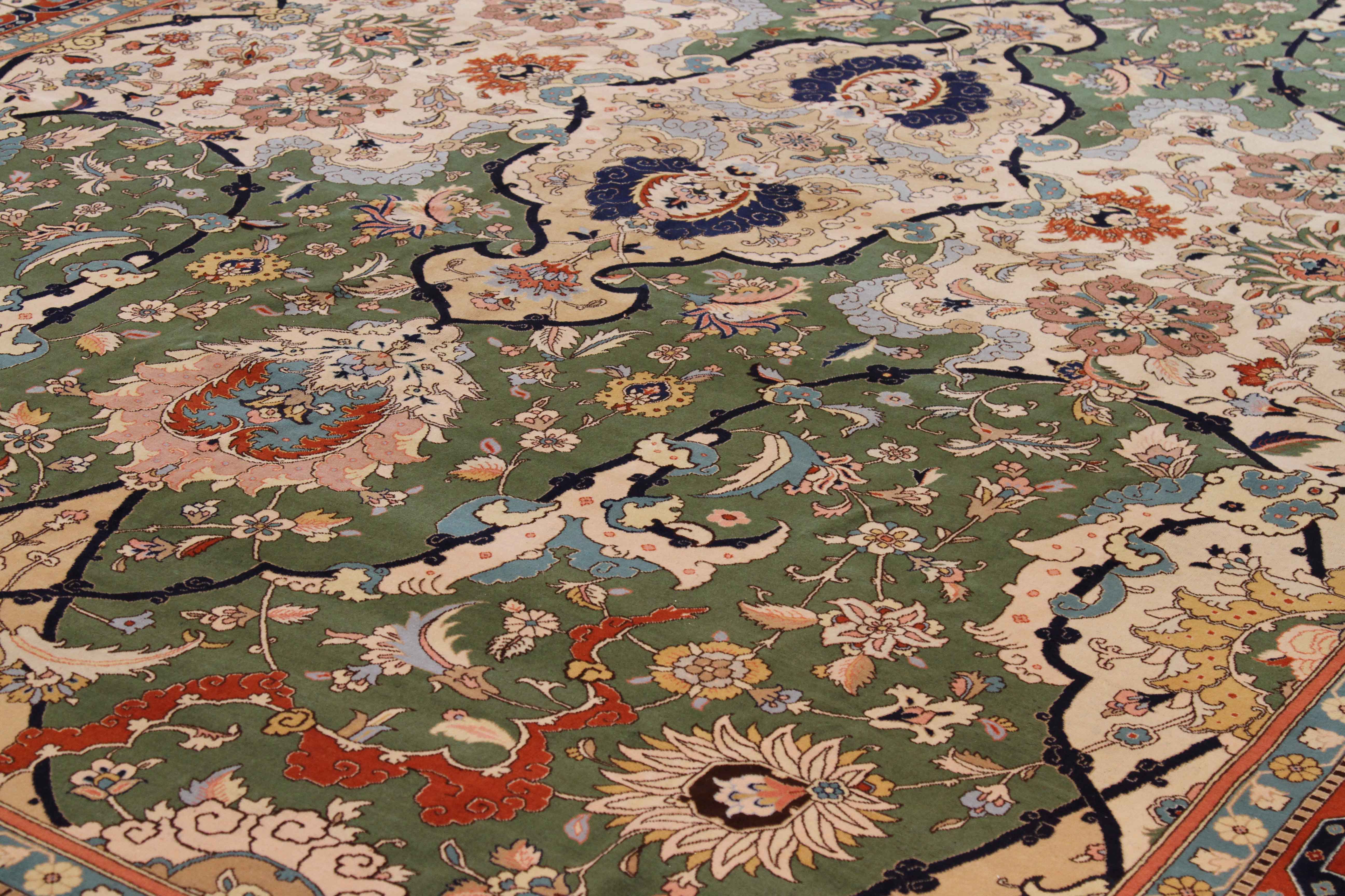 Thumbnail 10 for Persian Tabriz Transitional Rug 69374