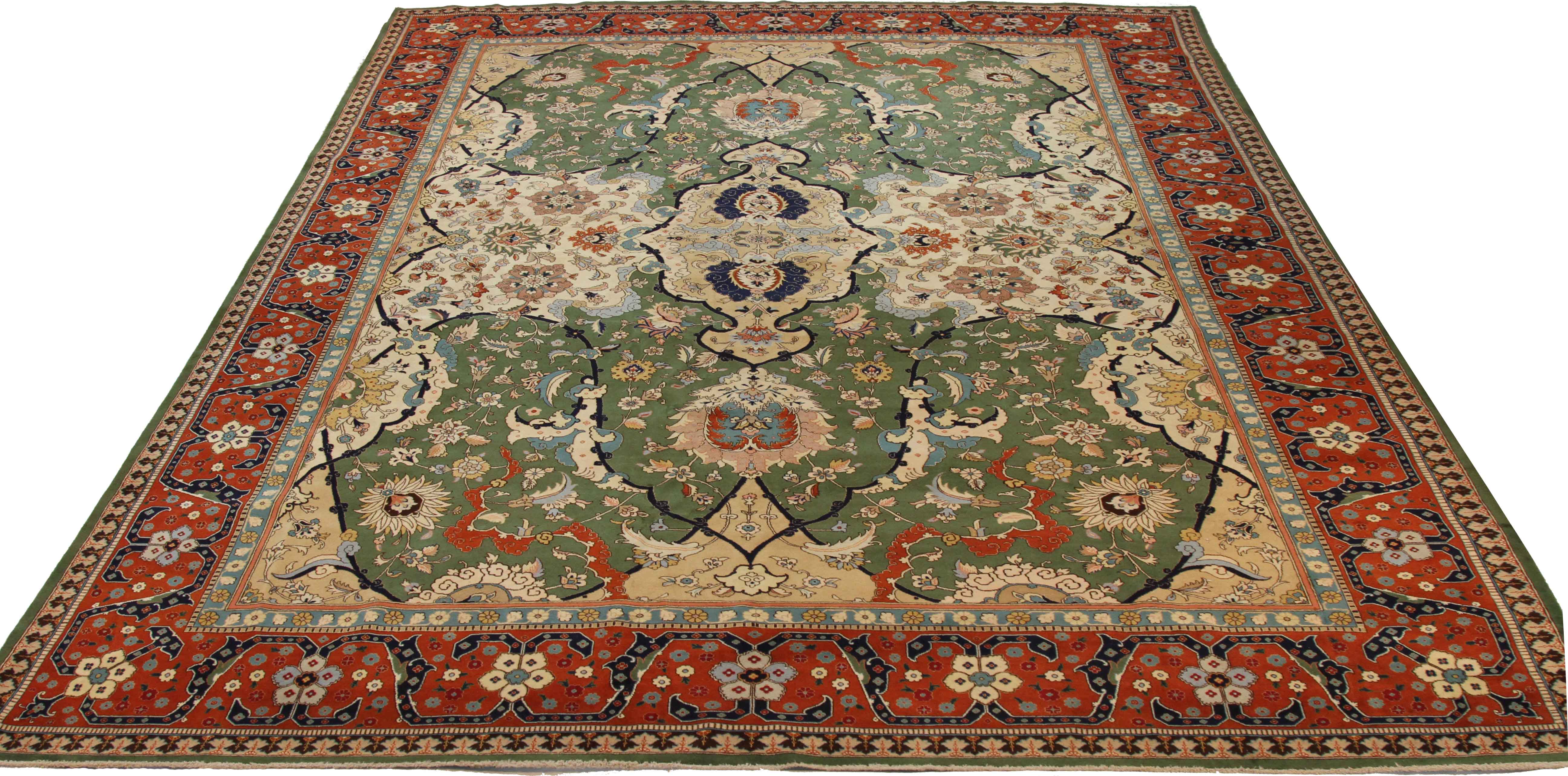 Thumbnail 12 for Persian Tabriz Transitional Rug 69374