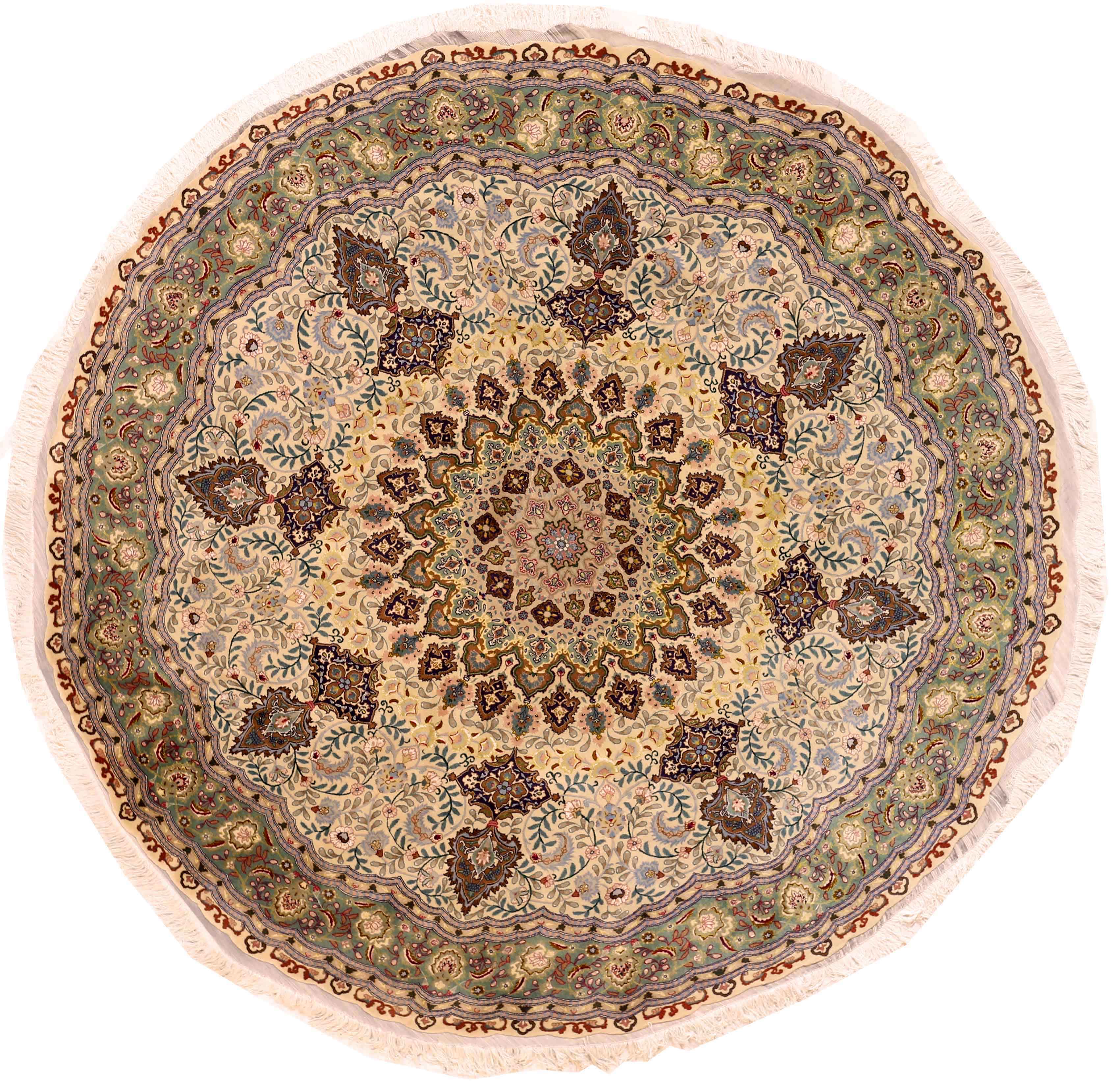 Thumbnail 14 for Persian Tabriz Traditional Rug 69380