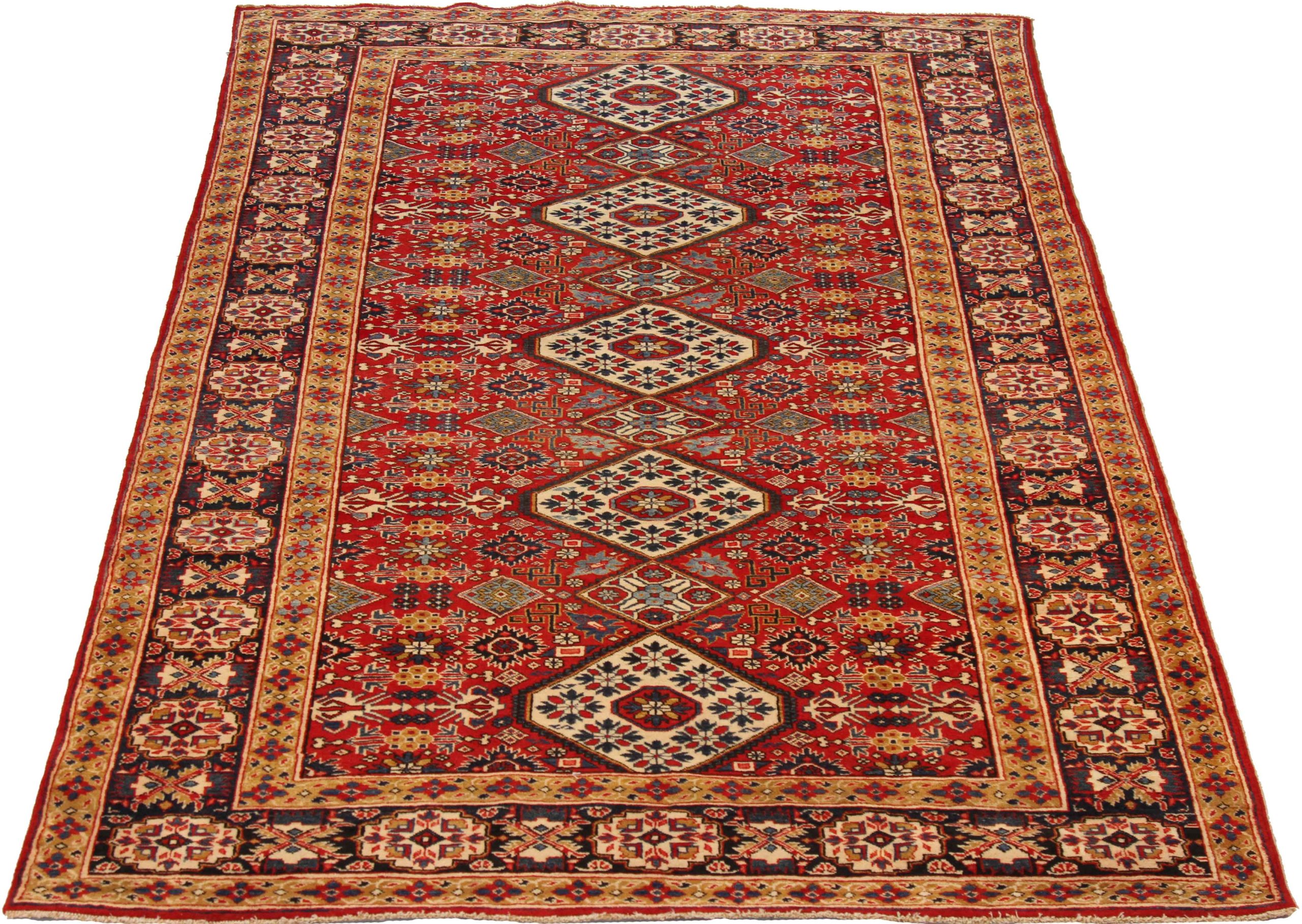 Thumbnail 15 for Antique Persian Ardebil Traditional Rug 69381