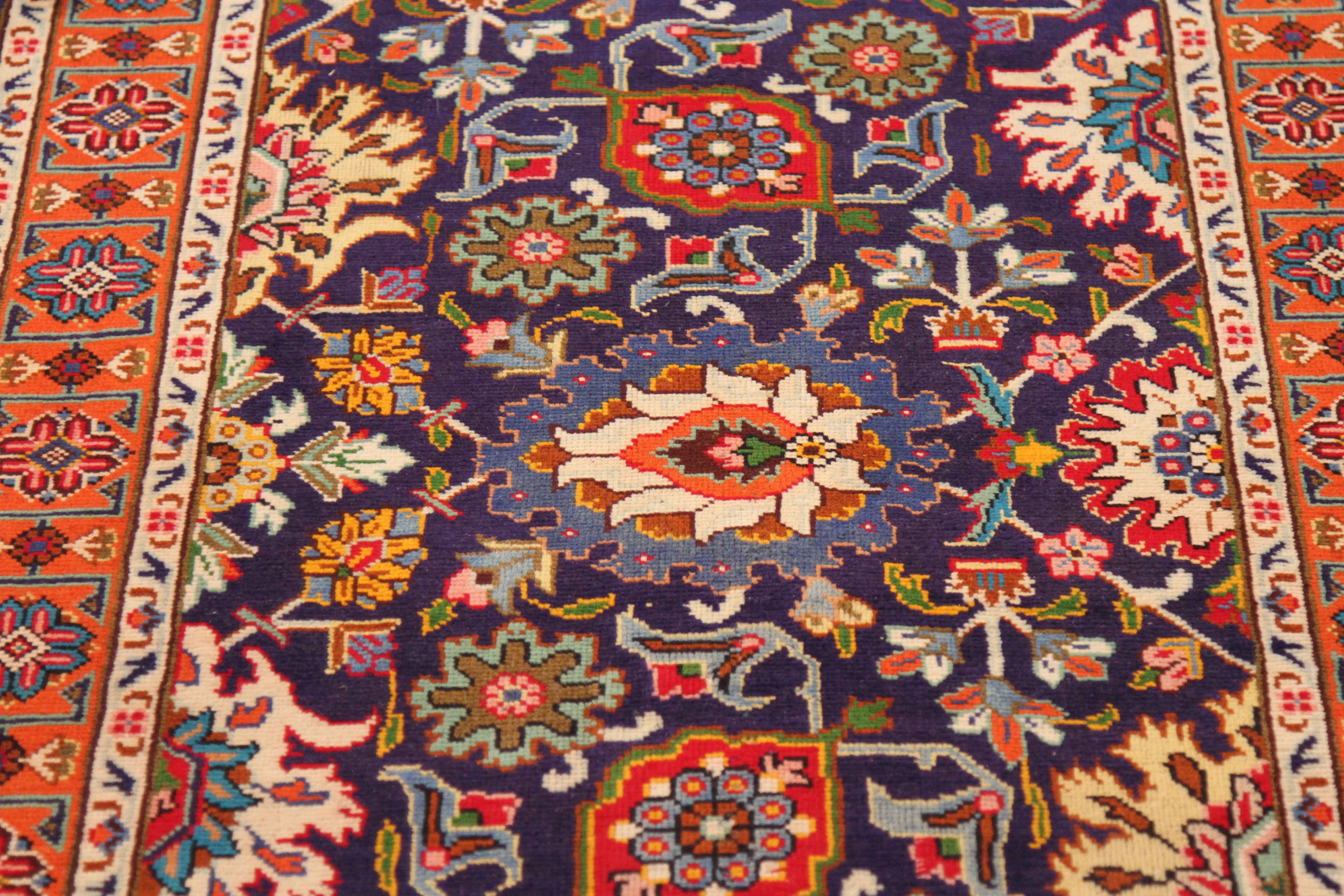 Thumbnail 3 for Antique Persian Tabriz Traditional Rug 69369