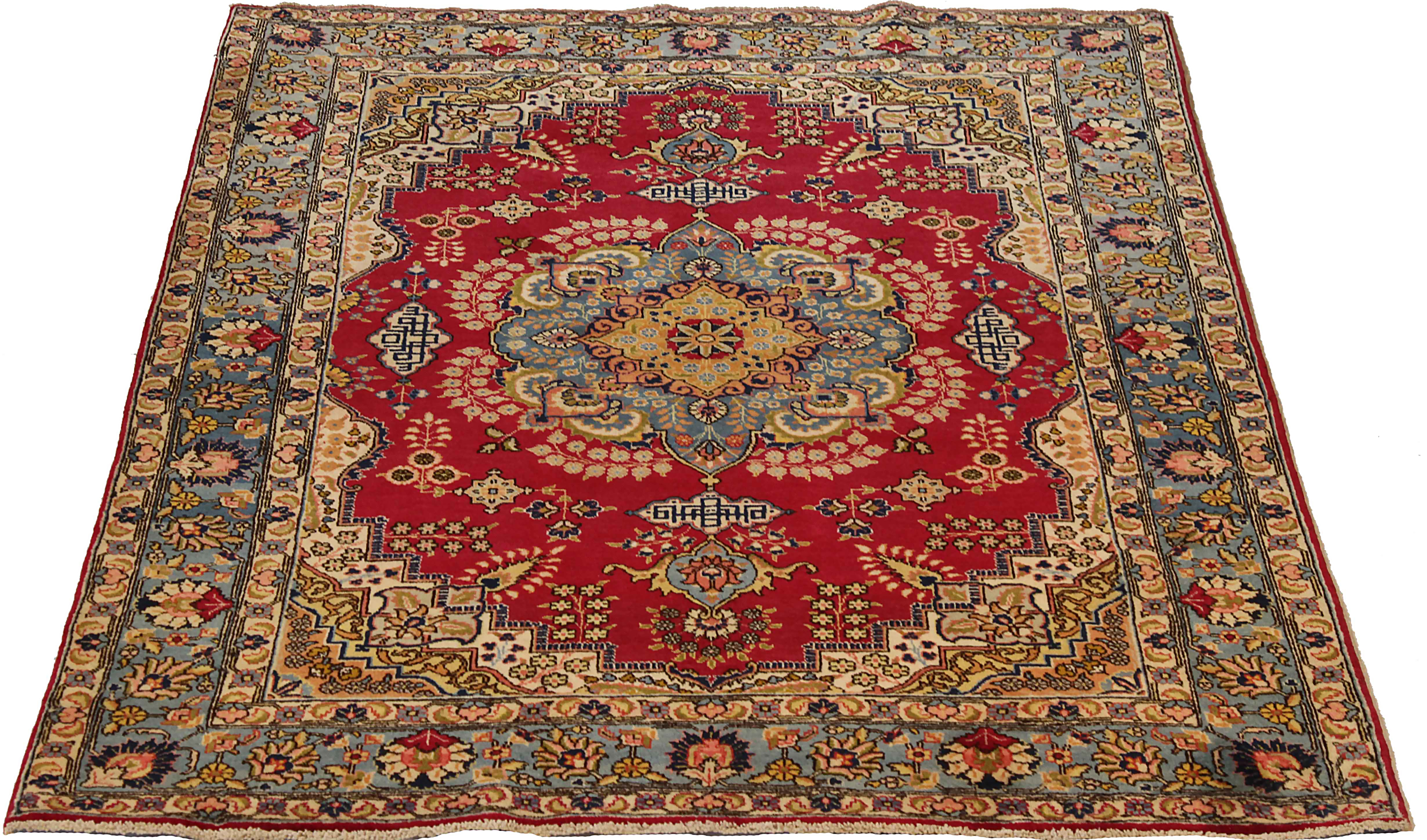 Thumbnail 3 for Antique Persian Mashad Traditional Rug 69513