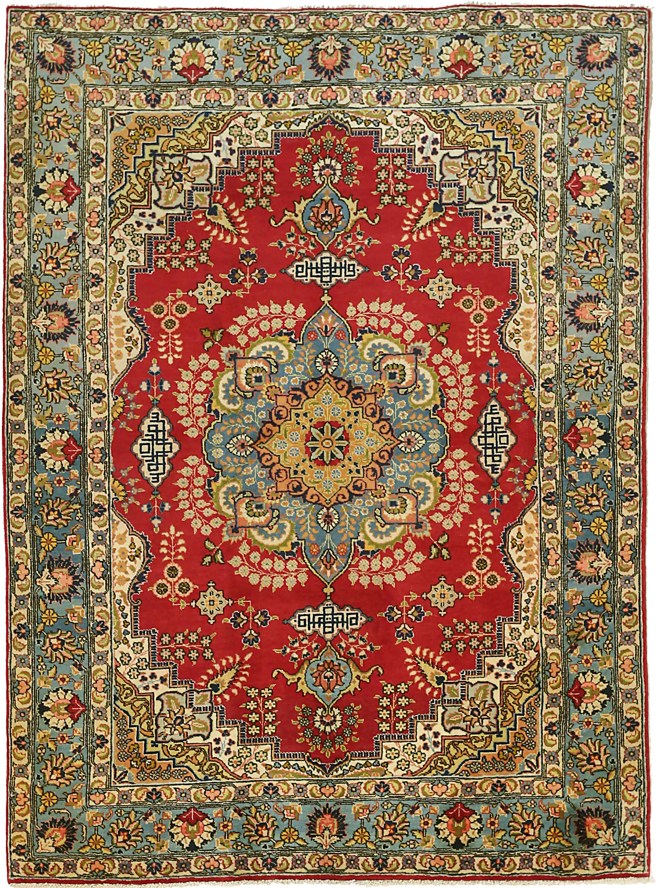 Thumbnail 4 for Antique Persian Mashad Traditional Rug 69513