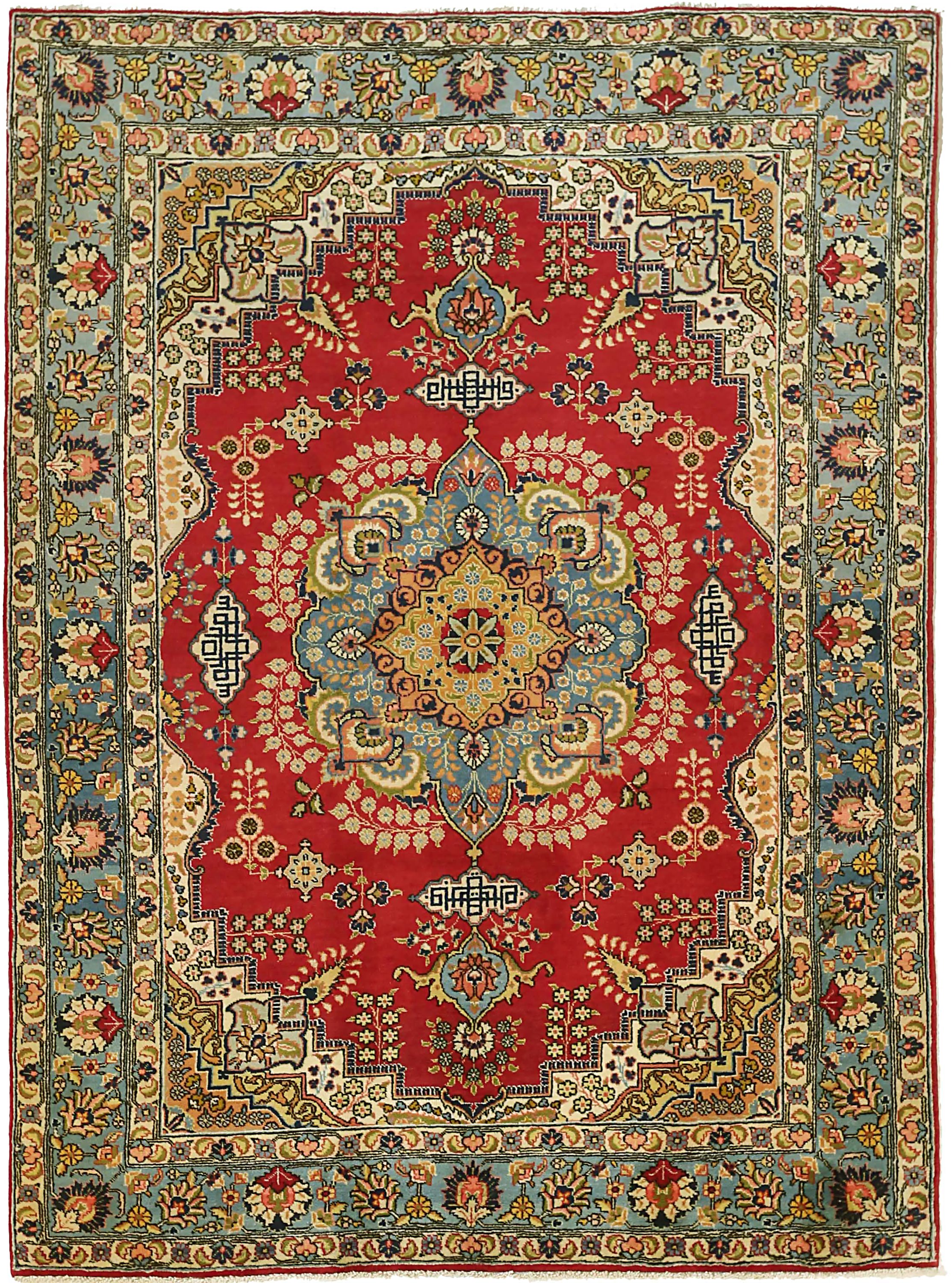 Thumbnail 7 for Antique Persian Mashad Traditional Rug 69513