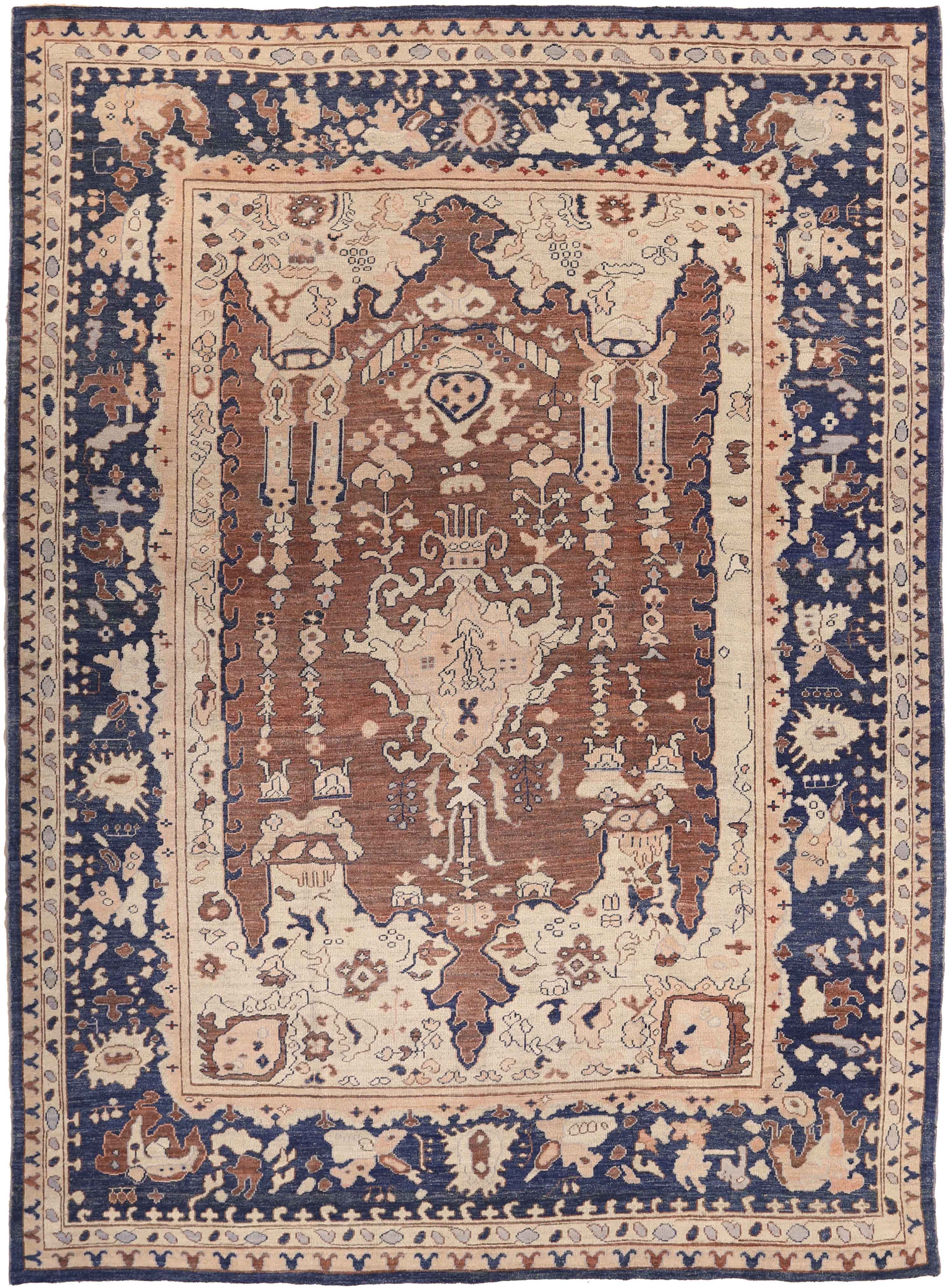 Thumbnail 9 for Persian Oushak Transitional Rug 69458