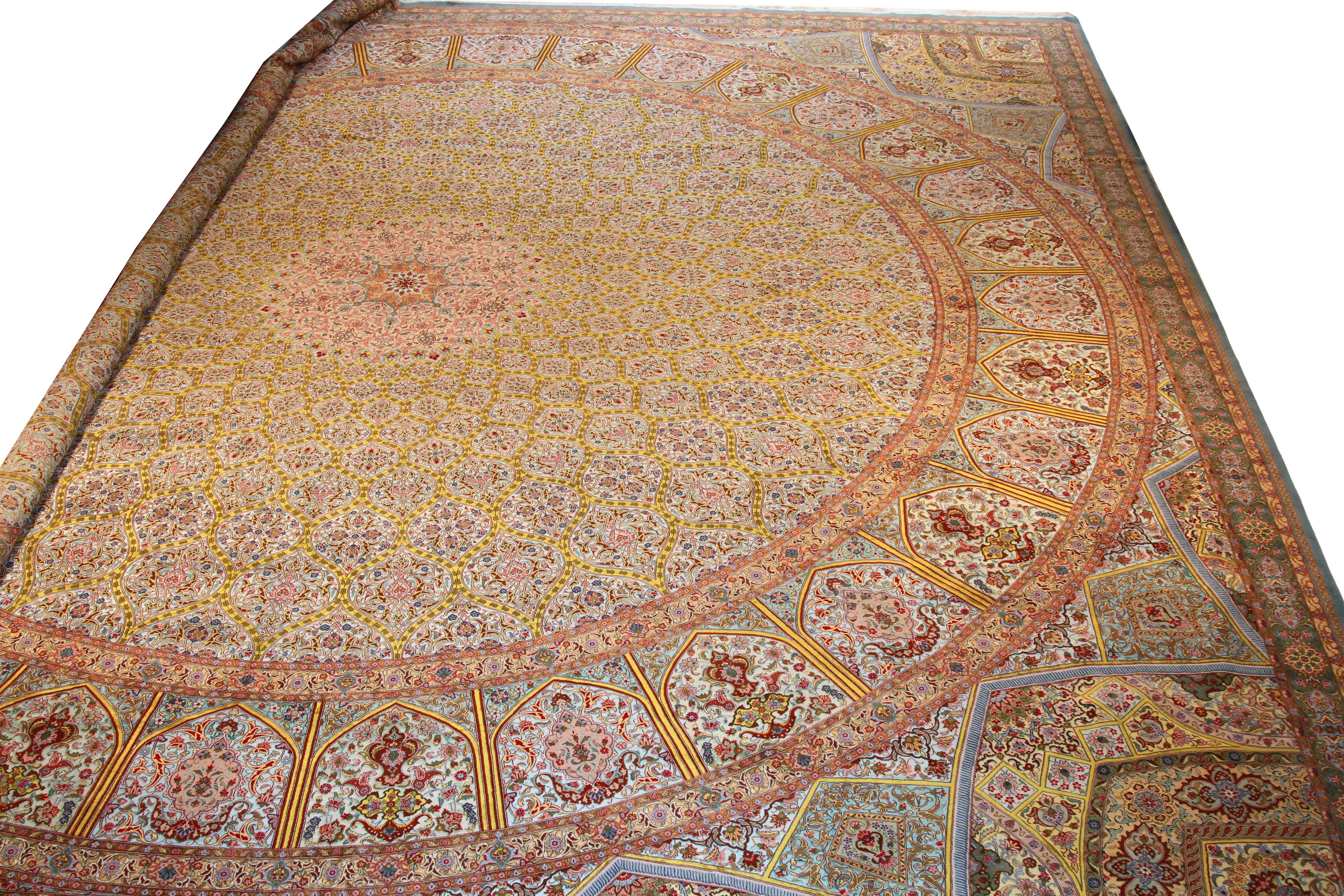 Thumbnail 2 for Persian Tabriz Traditional Rug 69538