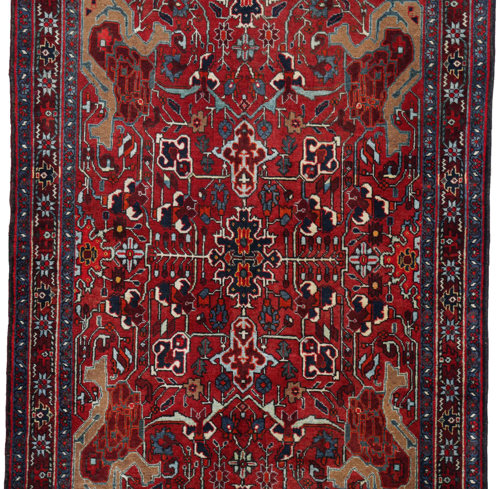 Thumbnail 2 for Antique Persian Heriz Traditional Rug 91276