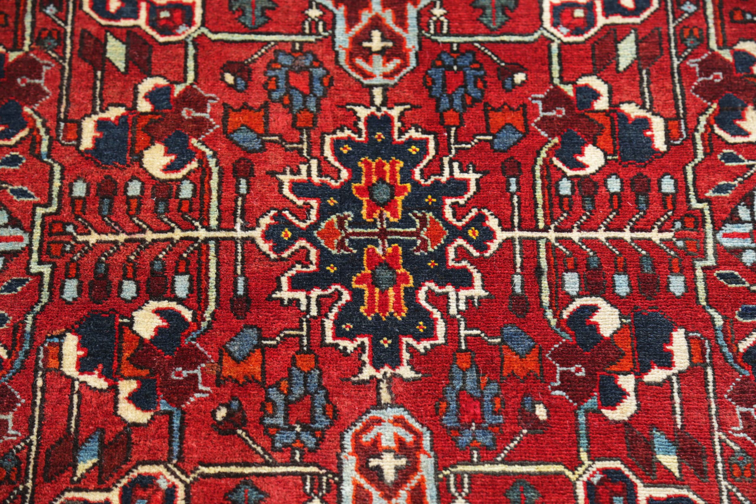 Thumbnail 5 for Antique Persian Heriz Traditional Rug 91276