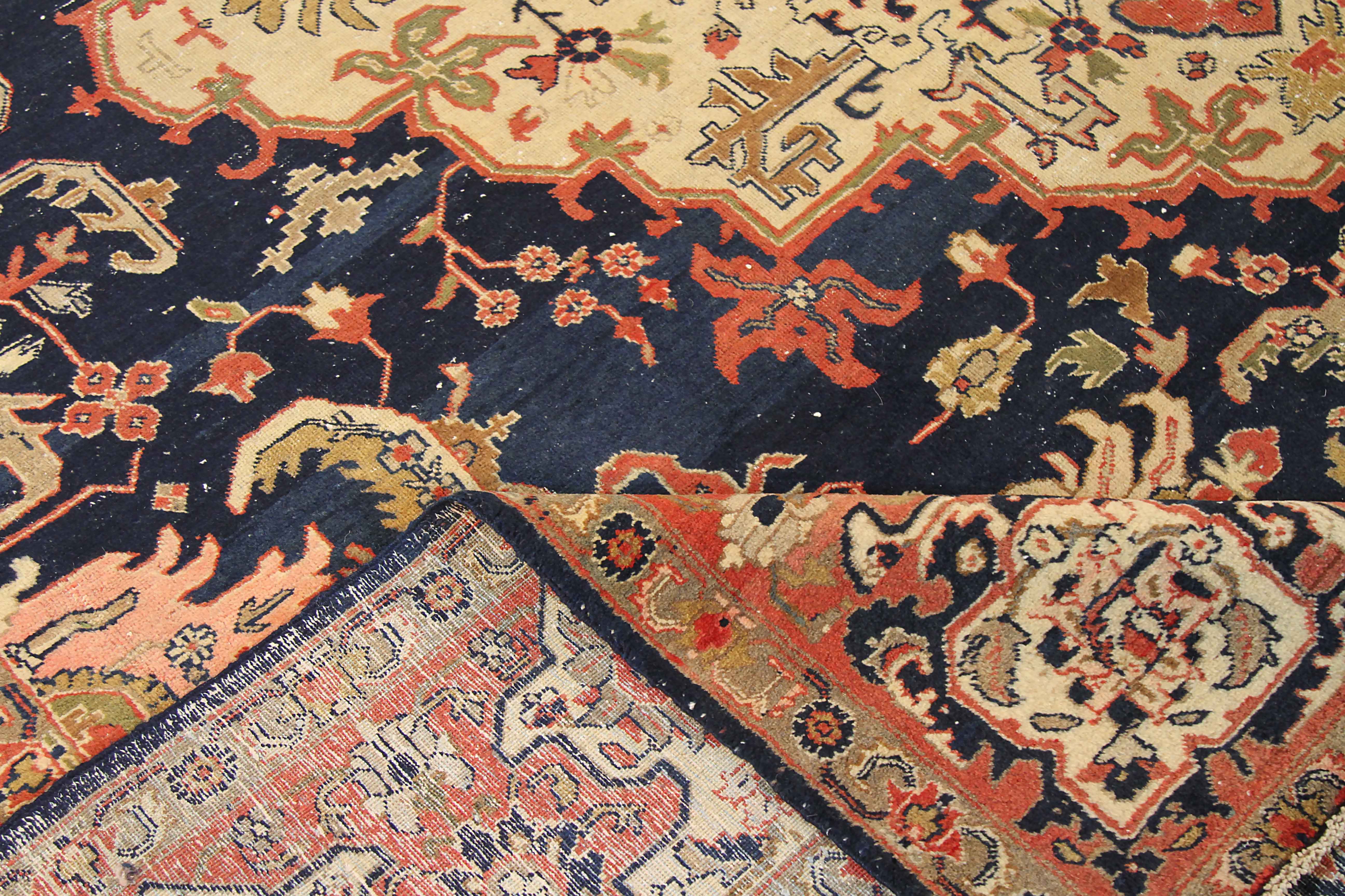 Thumbnail 6 for Antique Persian Tabriz Traditional Rug 69608