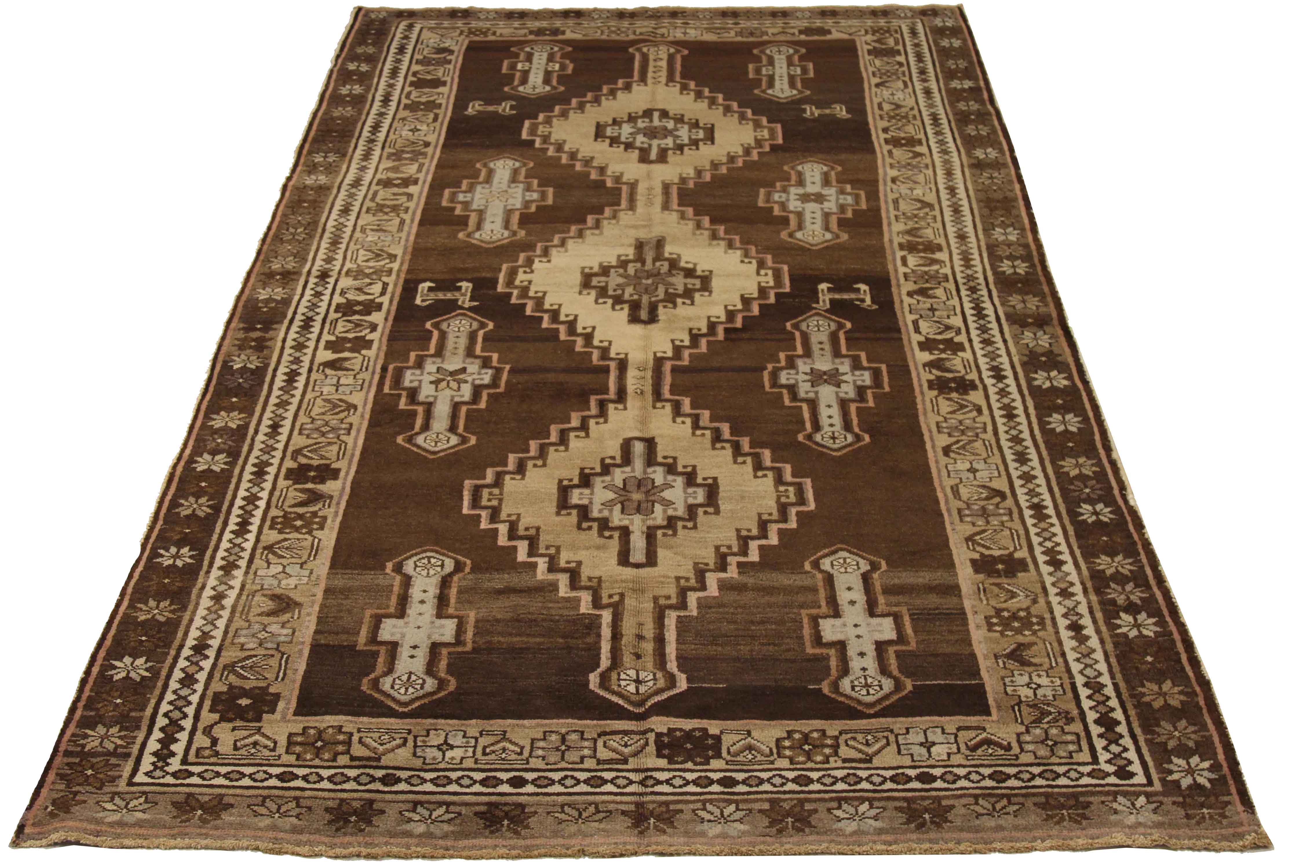 Thumbnail 4 for Antique Persian Varamin Traditional Rug 74122