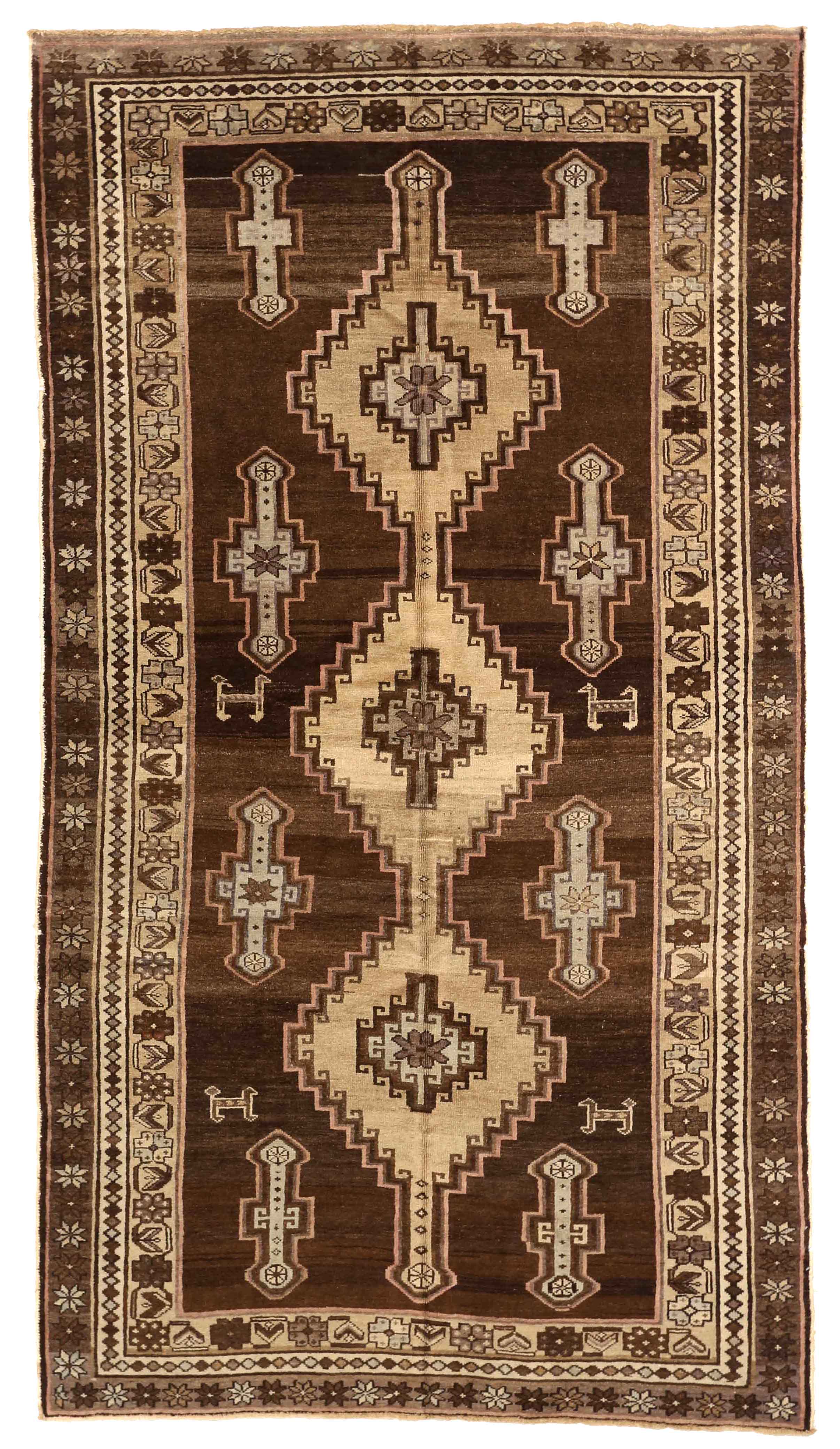 Thumbnail 3 for Antique Persian Varamin Traditional Rug 74122