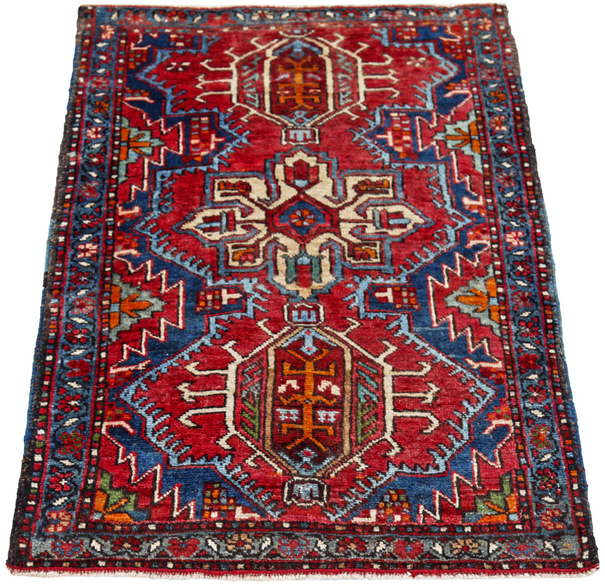 Thumbnail 2 for Antique Persian Azarbaijan Traditional Rug 91219