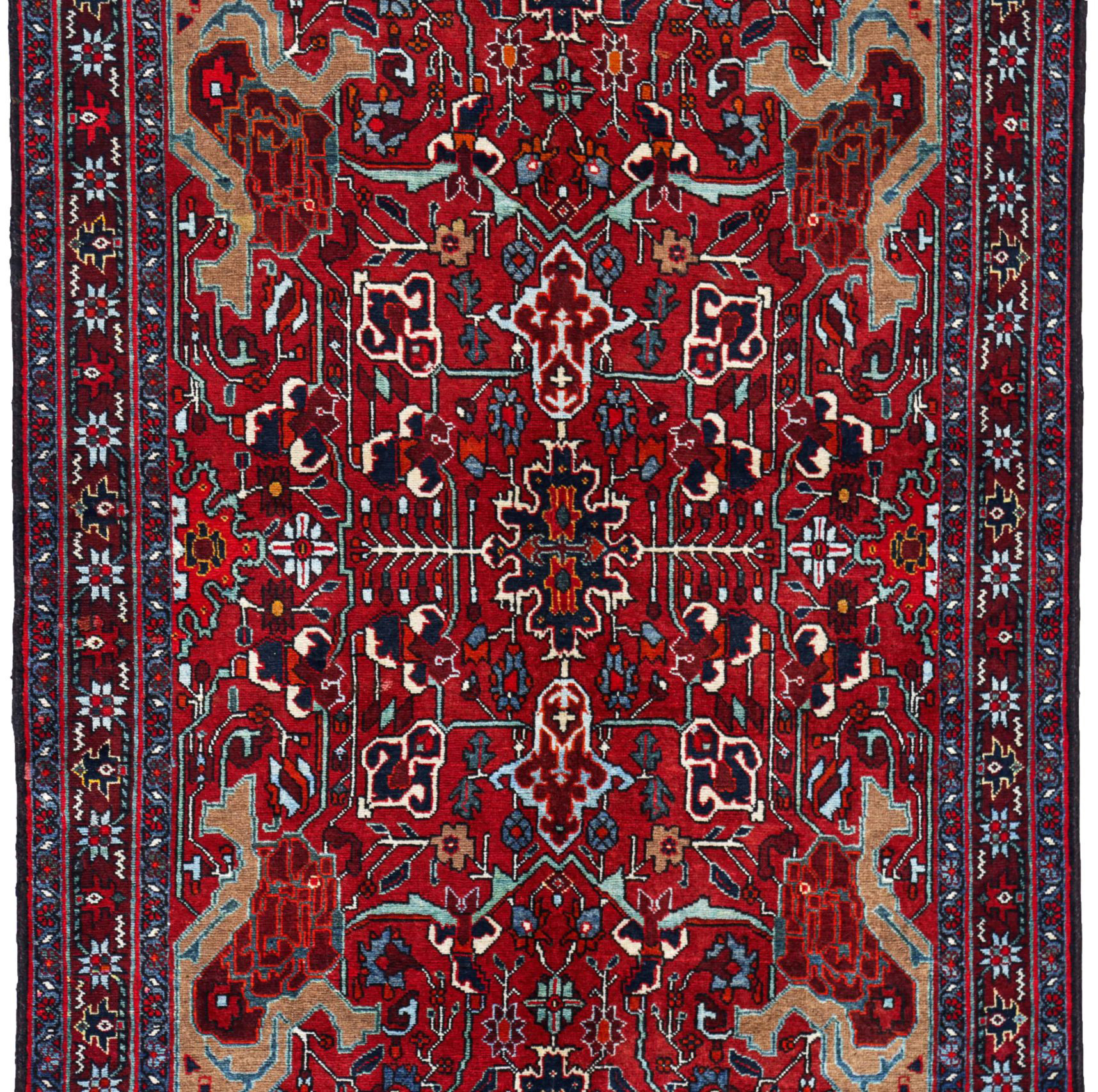 Thumbnail 4 for Antique Persian Heriz Traditional Rug 91215