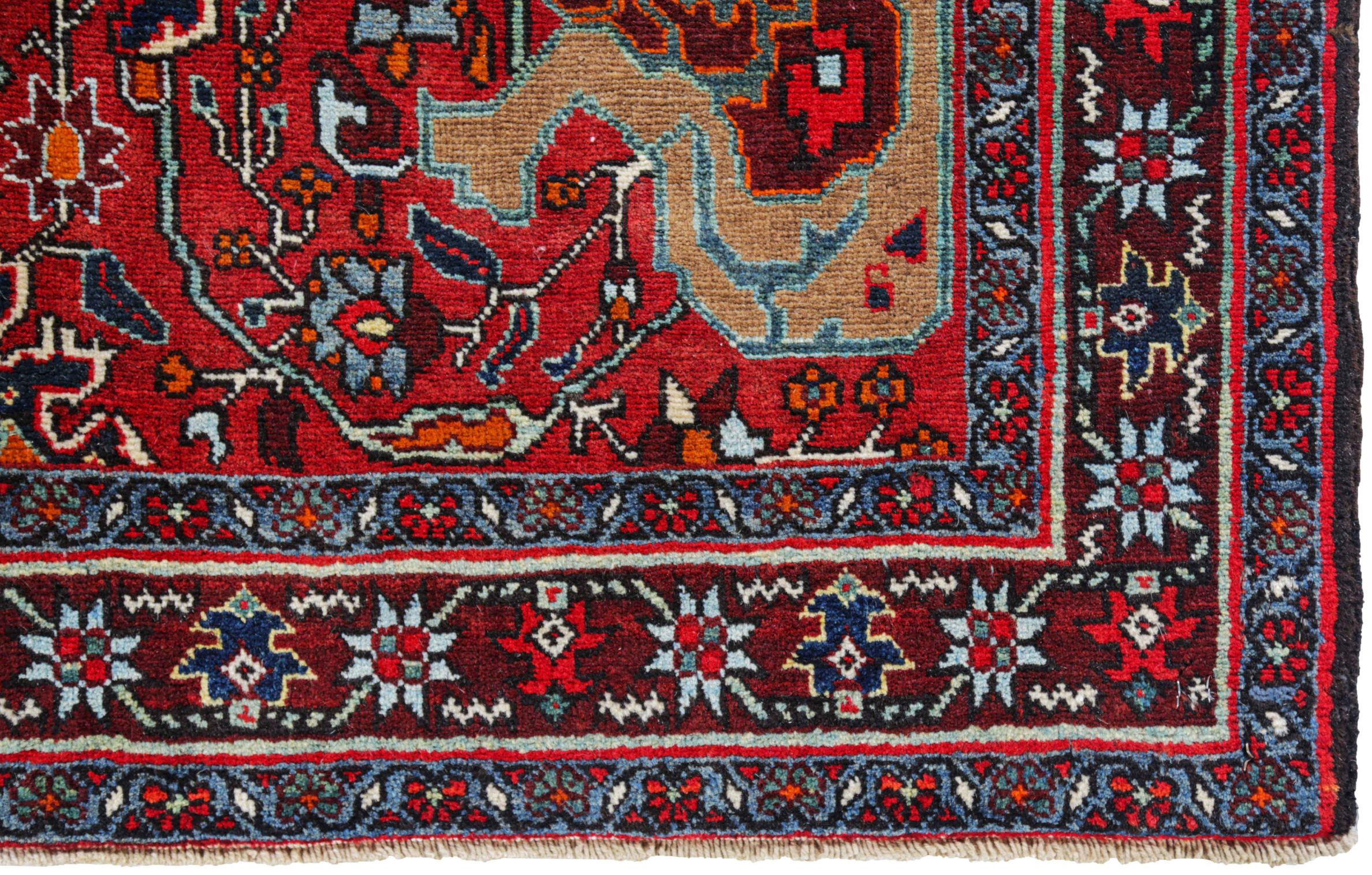 Thumbnail 3 for Antique Persian Heriz Traditional Rug 91215