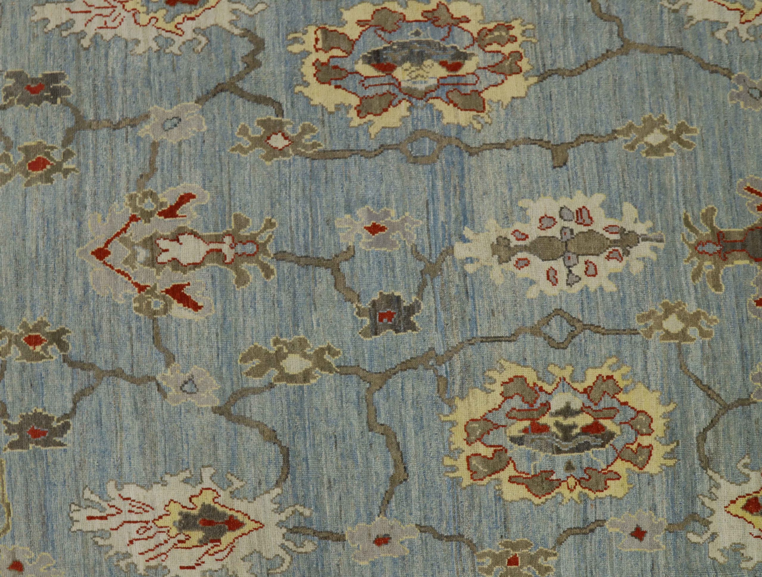 Thumbnail 13 for Turkey Oushak Tribal Rug 90719