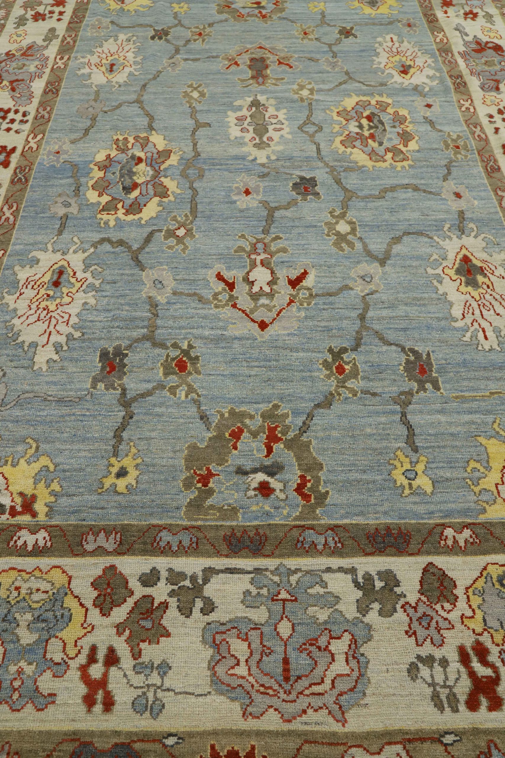 Thumbnail 10 for Turkey Oushak Tribal Rug 90719