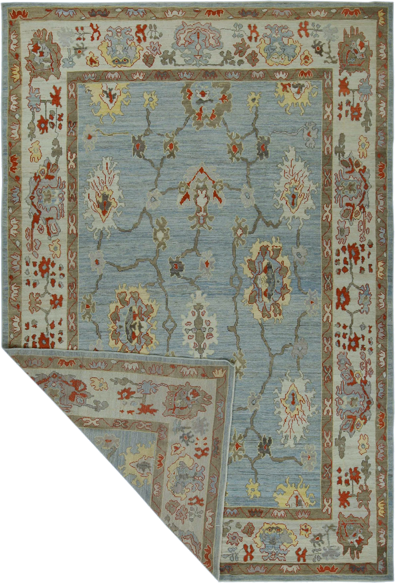 Thumbnail 3 for Turkey Oushak Tribal Rug 90719